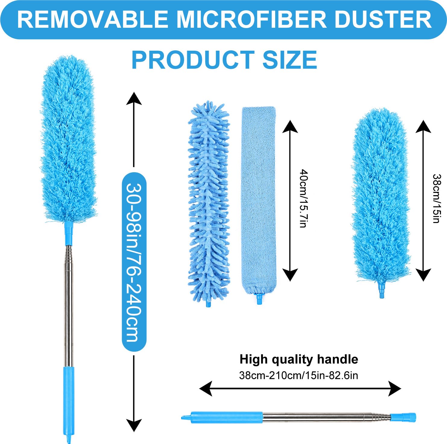 4PCS Microfiber Duster Kit (4 Count)