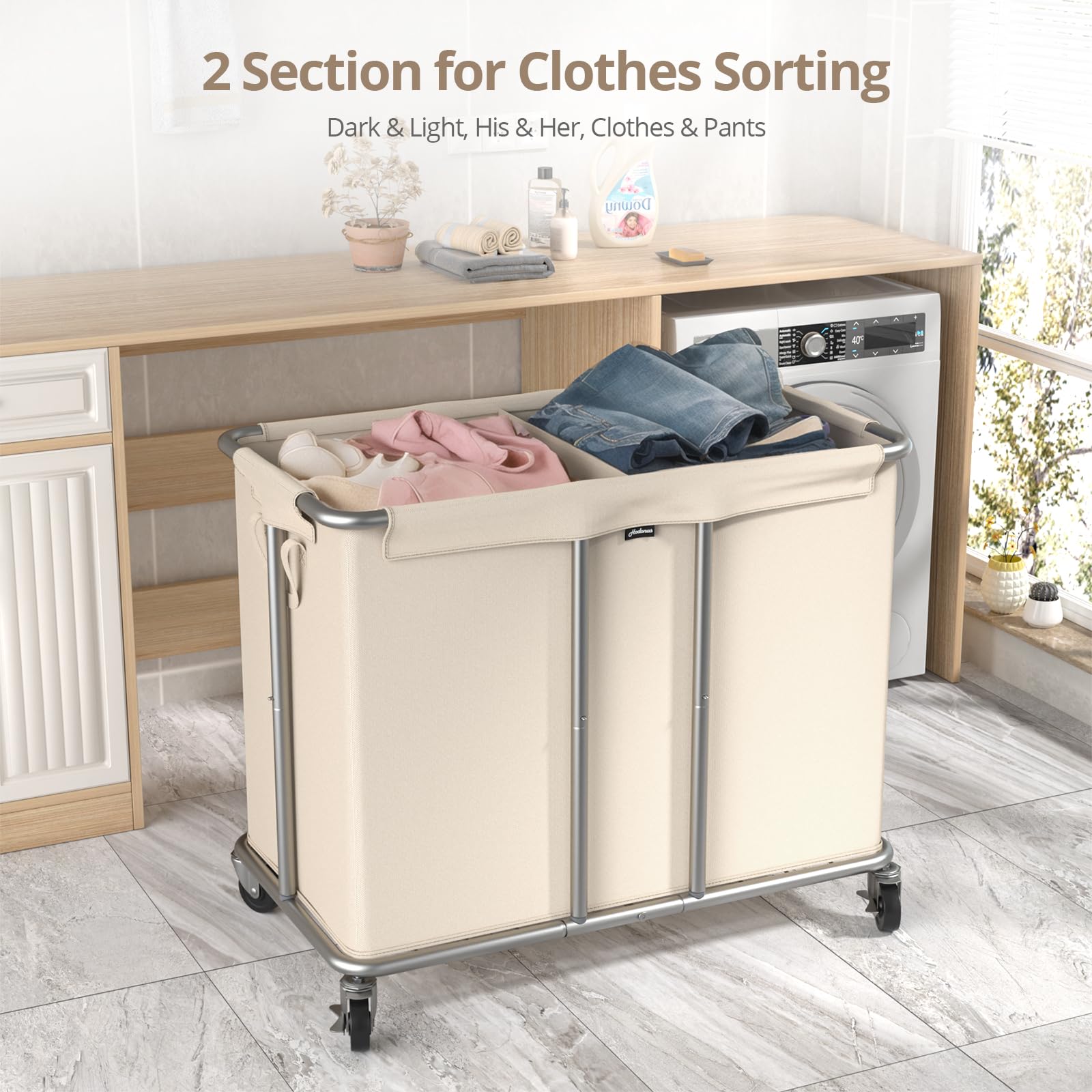 Rolling Laundry Hamper 2