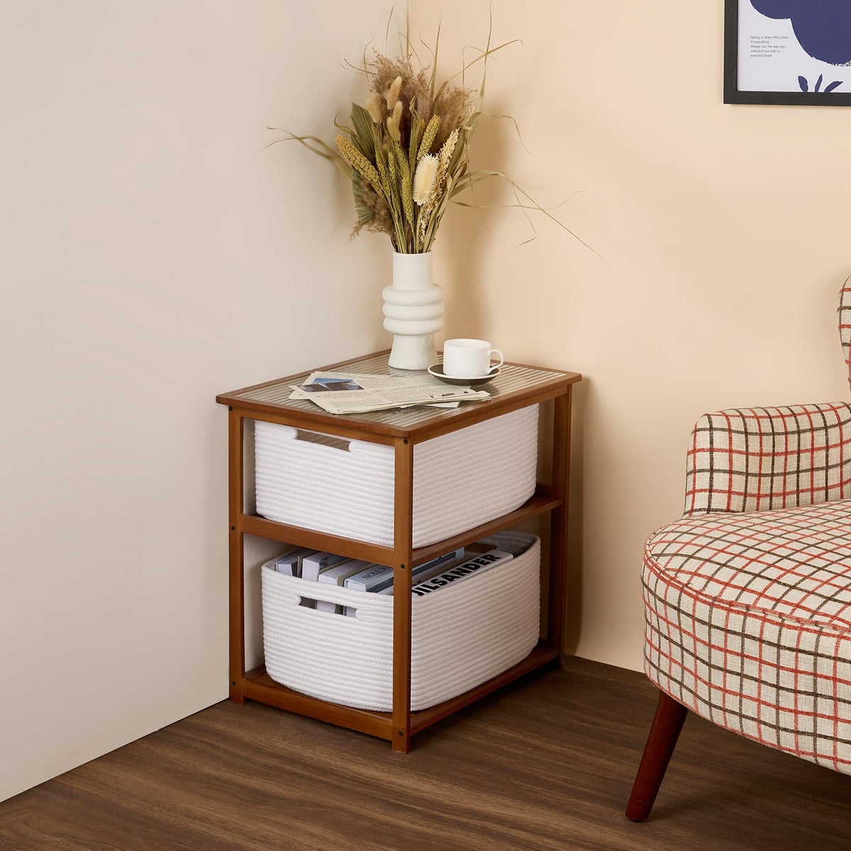 Large Storage Baskets for Shelves (3 Count)