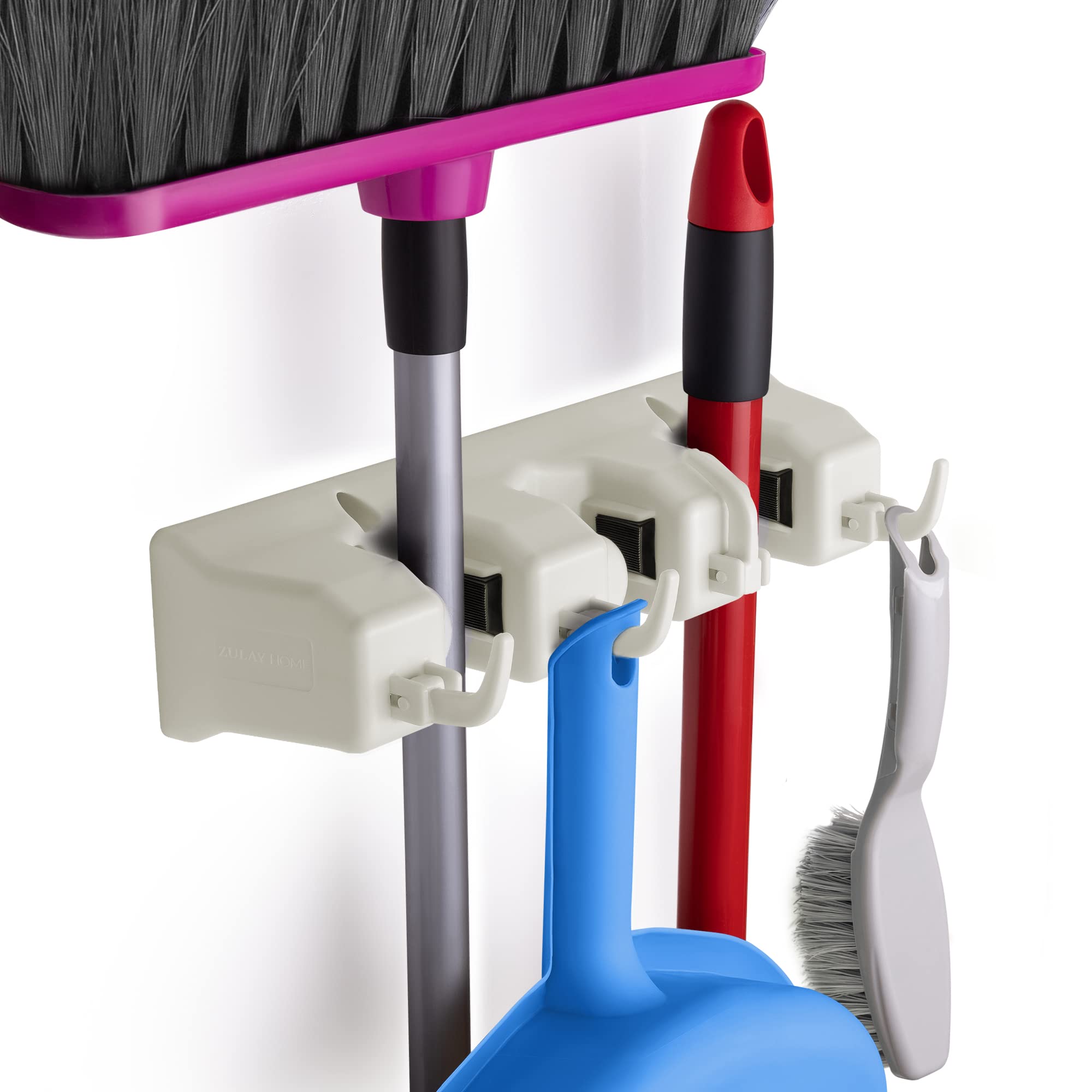 Mop and Broom Organizer Wall Mount