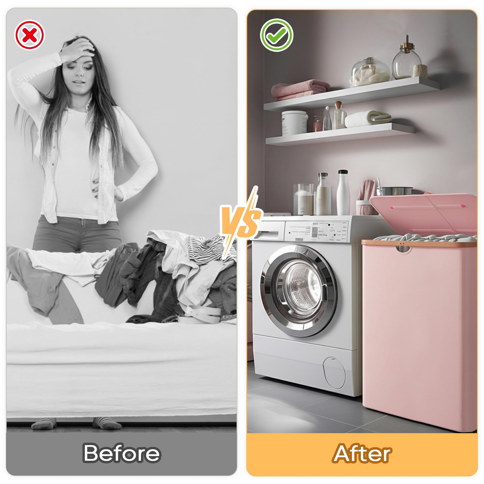 Laundry Hamper with Lid