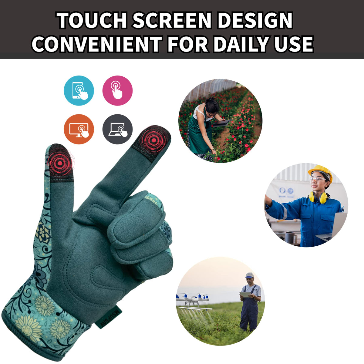 Touchscreen Gardening Gloves