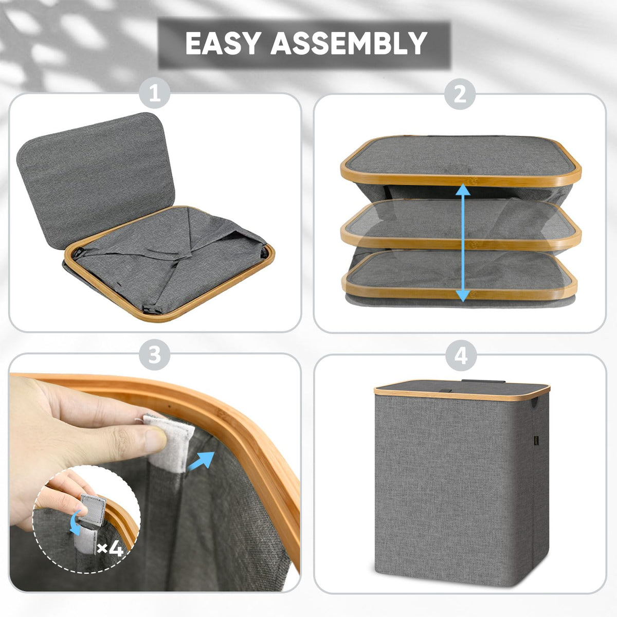 Laundry Hamper with Lid