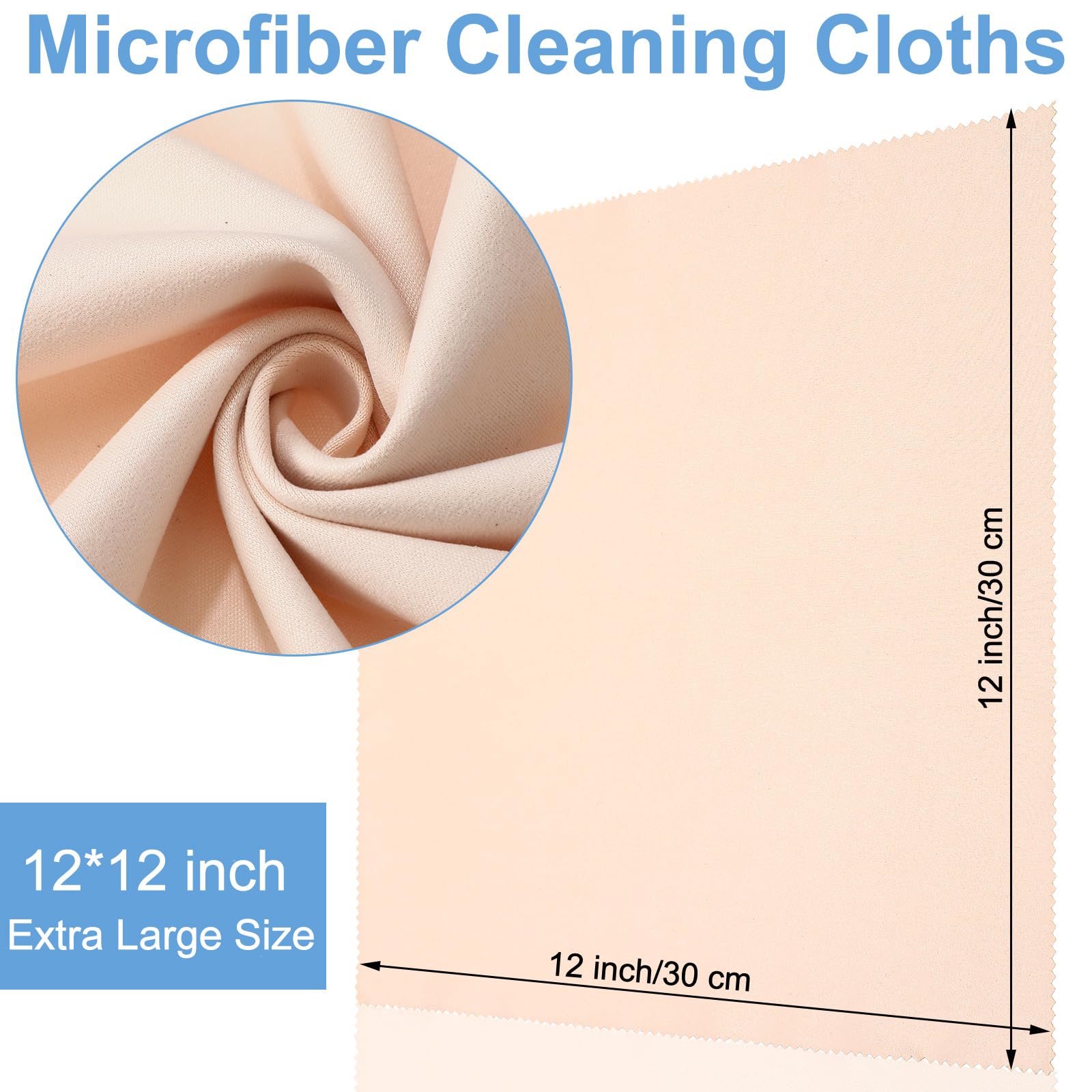 12 Pack Microfiber Cleaning Cloth