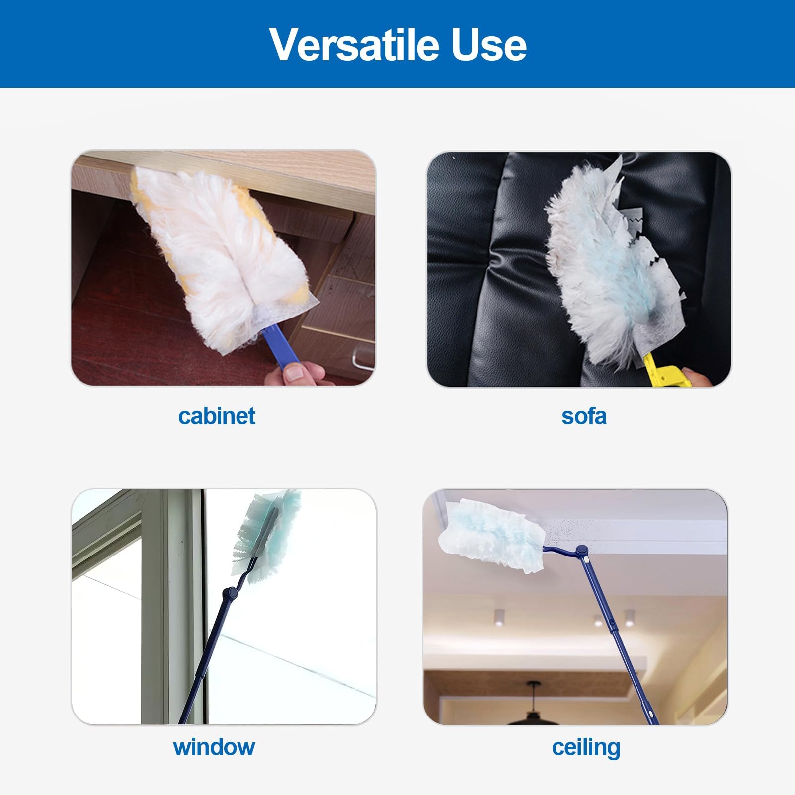 Replacement Handles Compatible with Swiffer Duster Refill (3 Count)