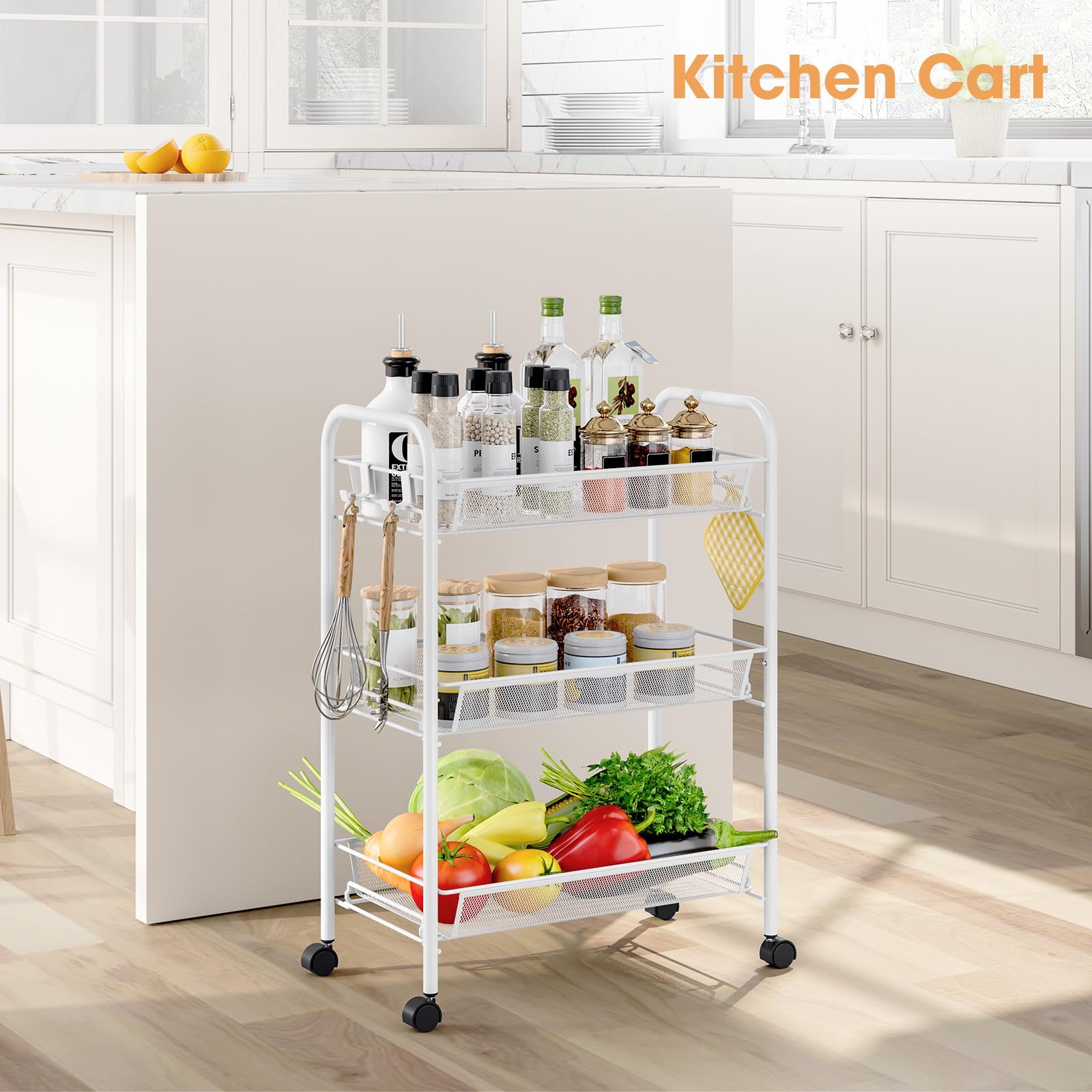 3 Tier Rolling Cart