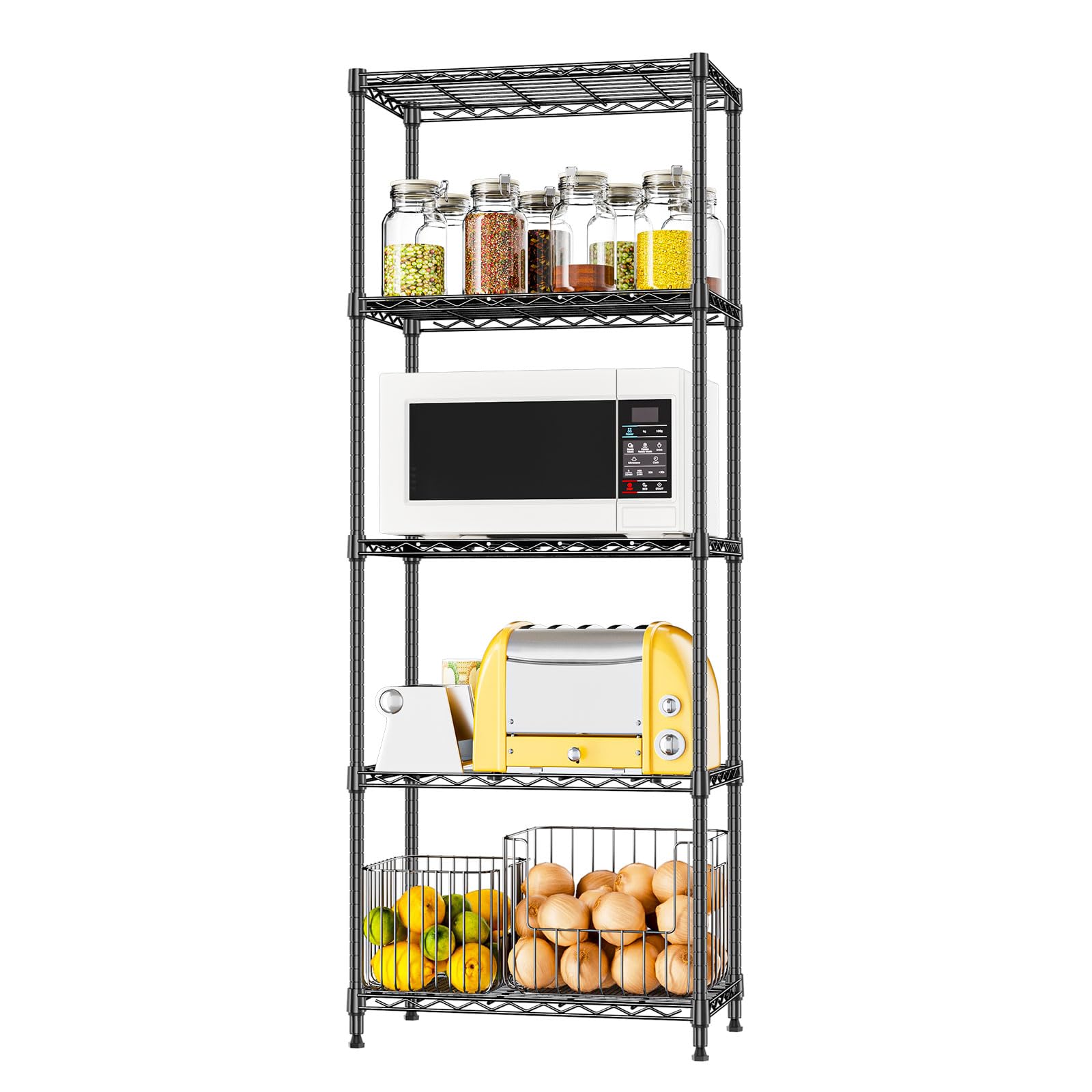 5 Tier Wire Shelving Unit