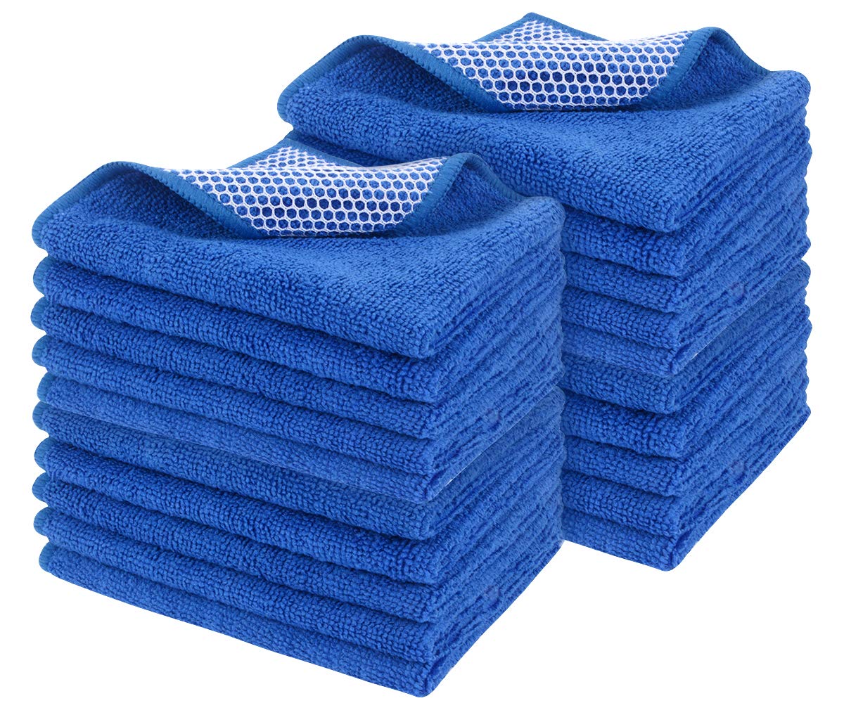 Dish Cloth for Washing Dishes Kitchen Washcloth Cleaning Cloth (20 Count)