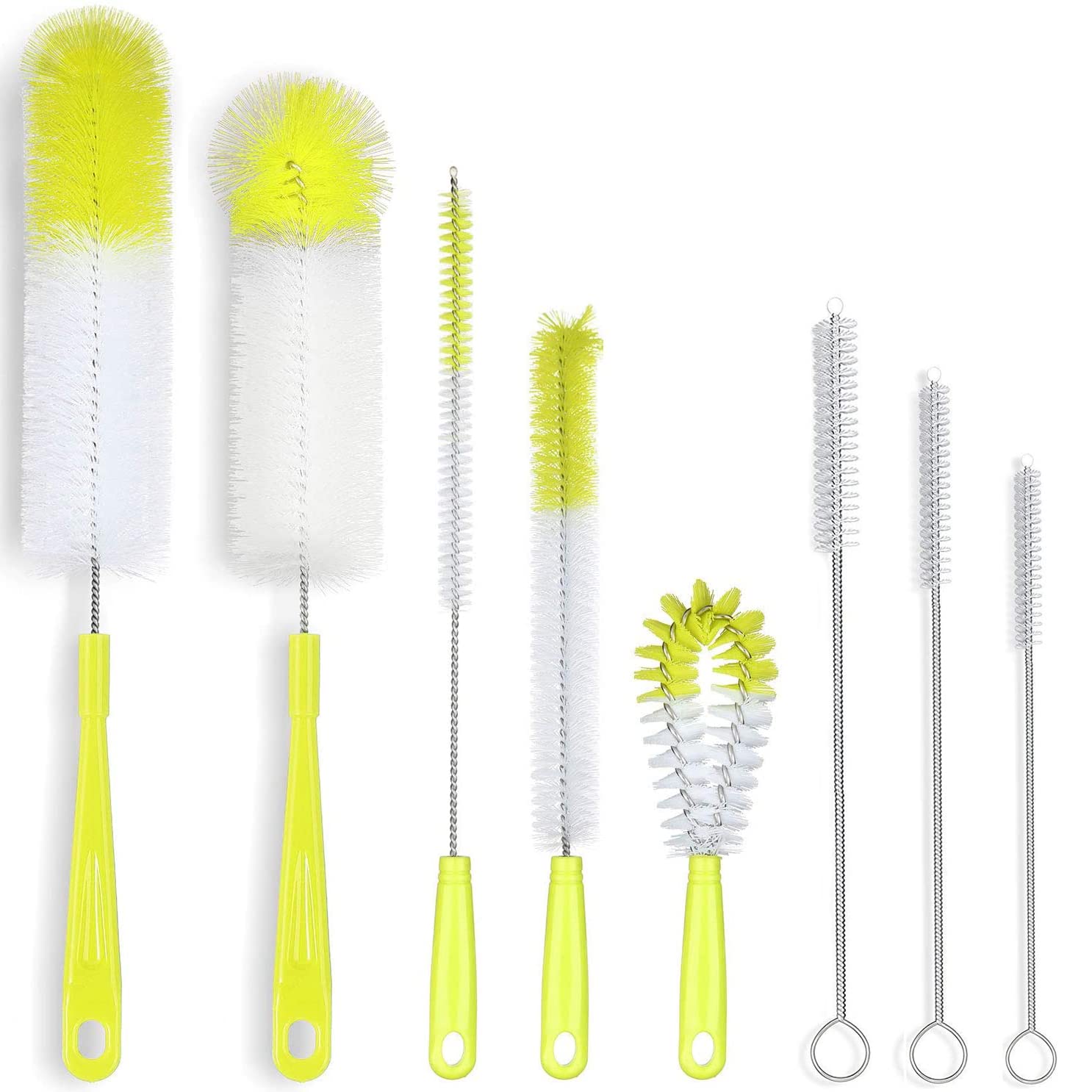 8 Pack Bottle Cleaning Brush Set