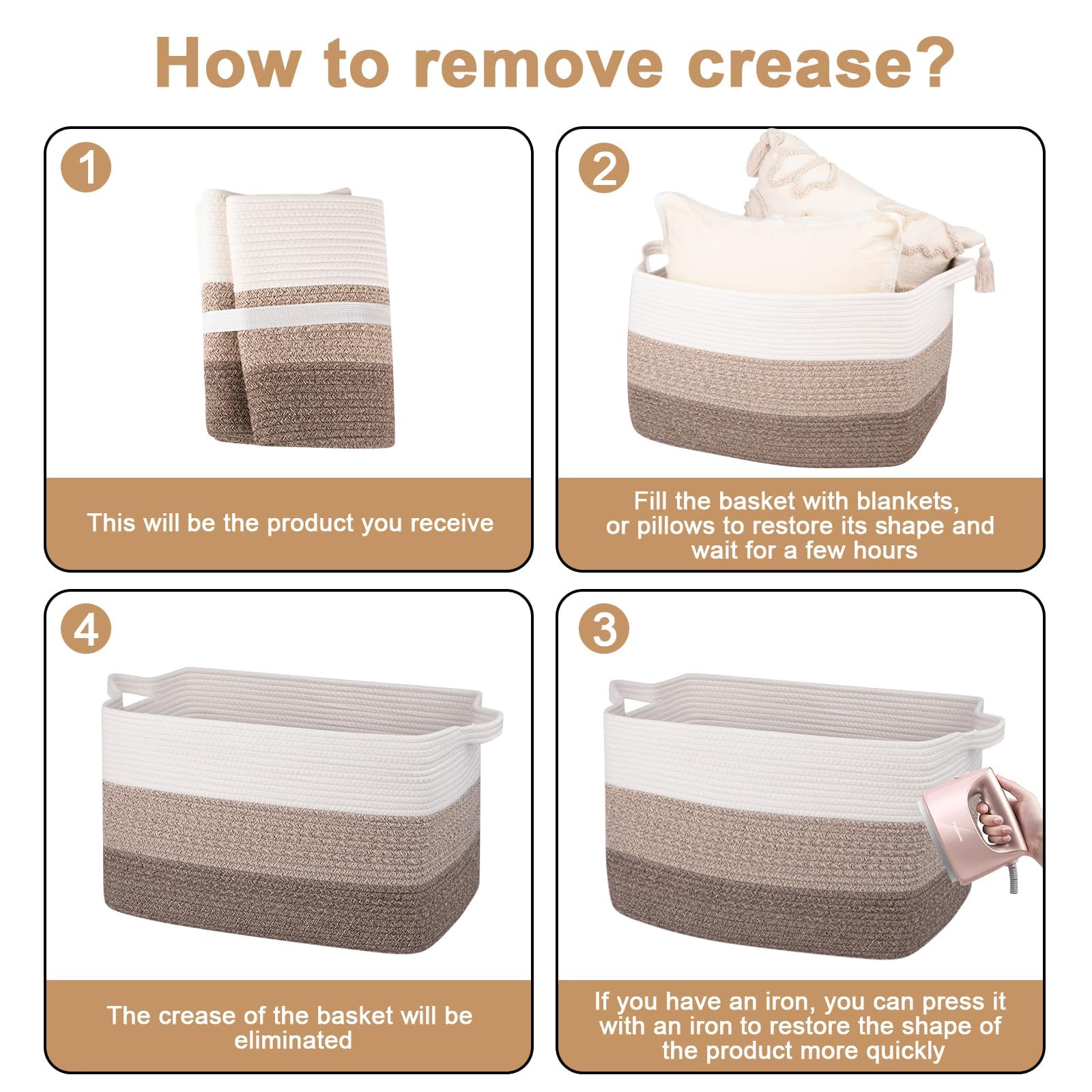 Rectangle Woven Storage Basket