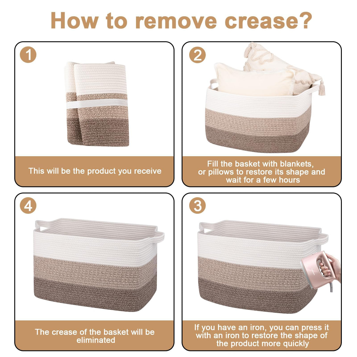 Rectangle Woven Storage Basket