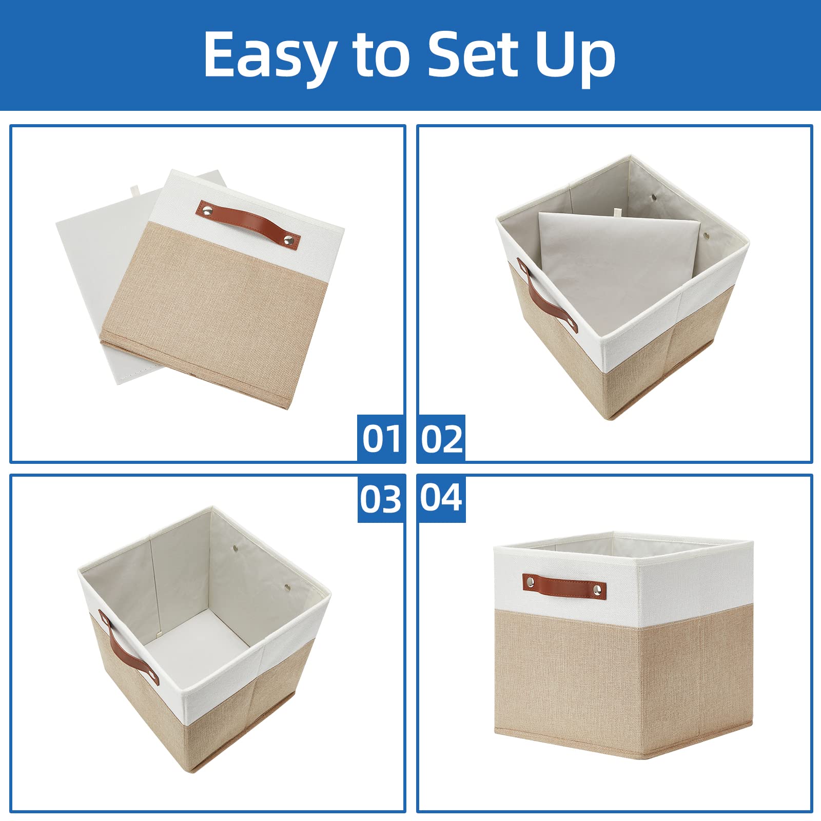 Fabric Storage Cubes Bins
