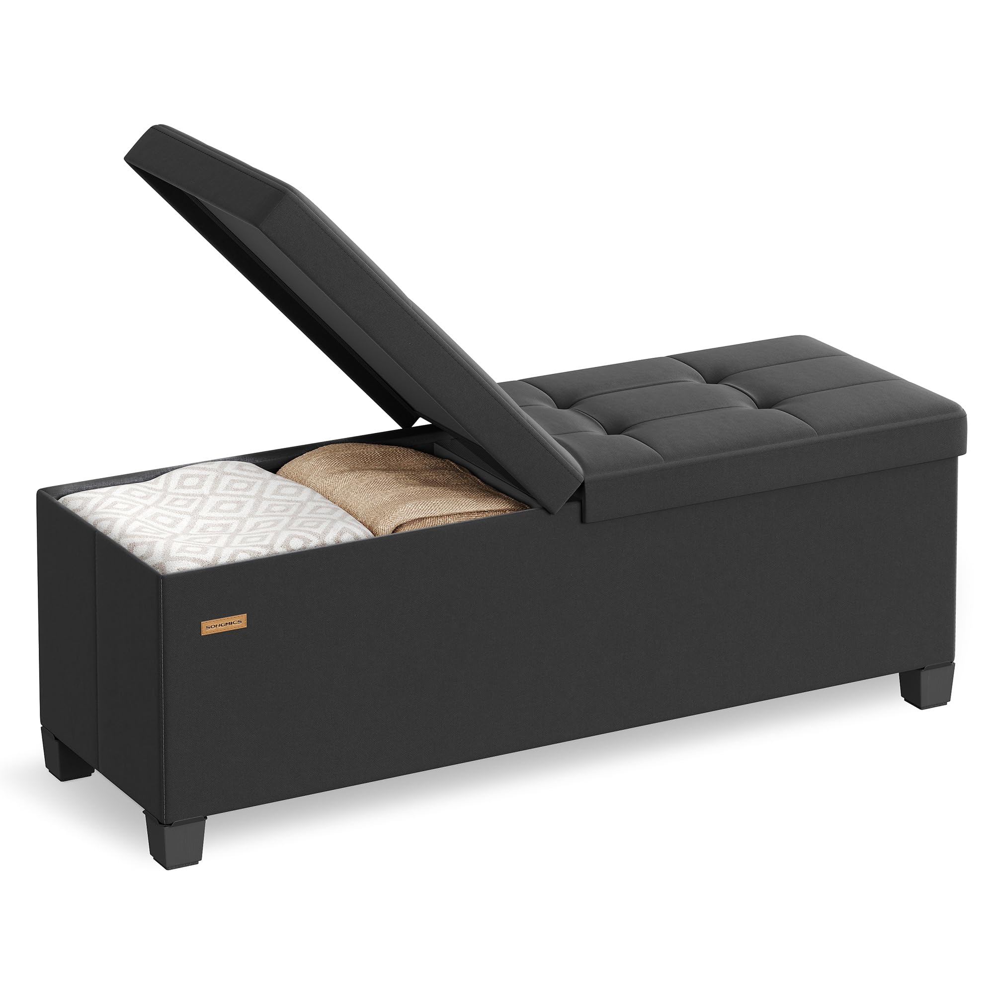 Storage Ottoman Bench with Legs