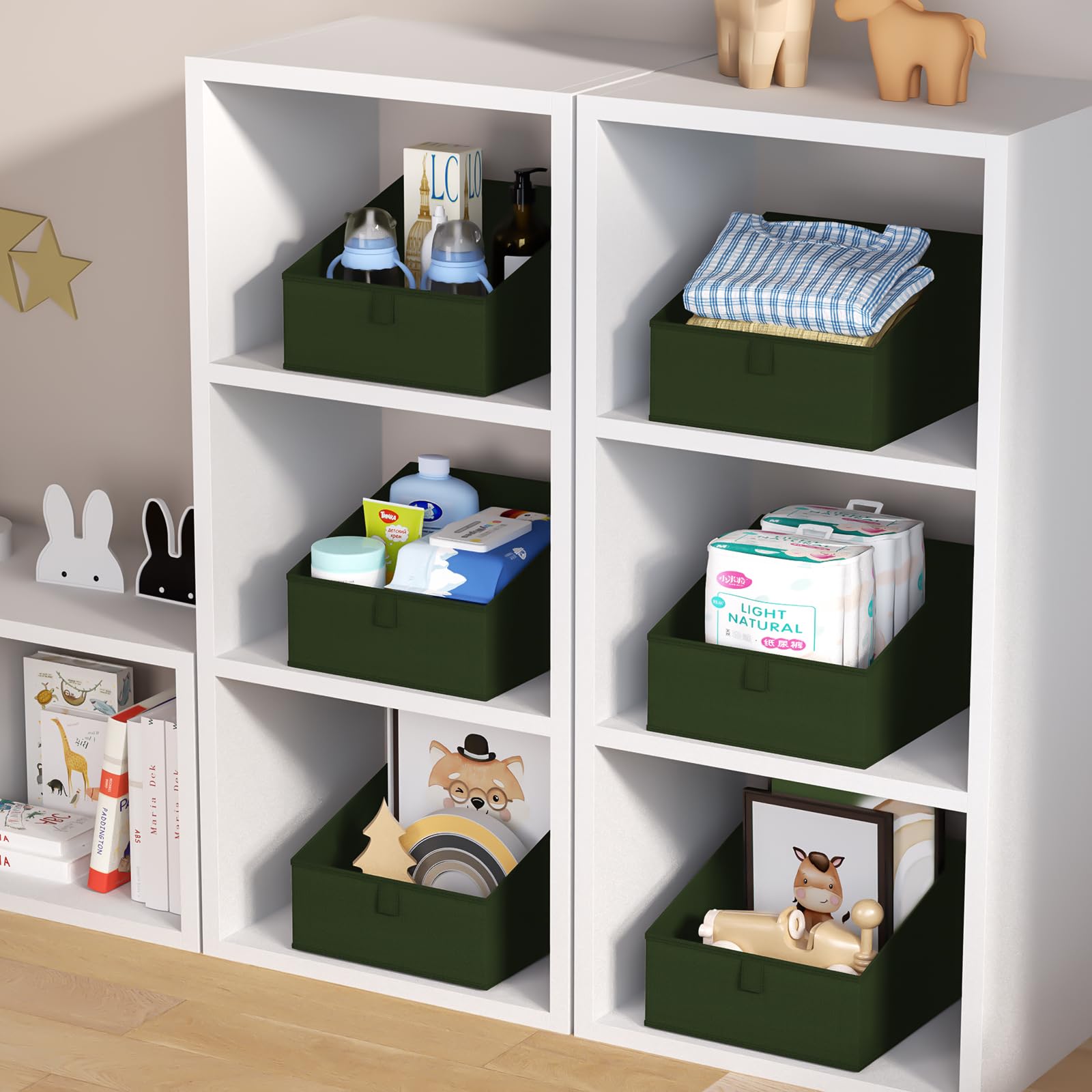 Closet Storage Bins 8 Pack (8 Count)