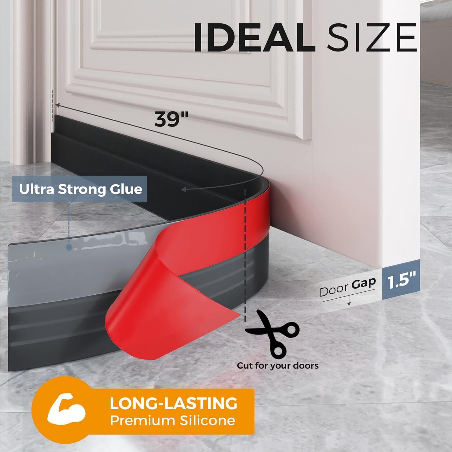 4 Pack Door Draft Stopper (4 Count)