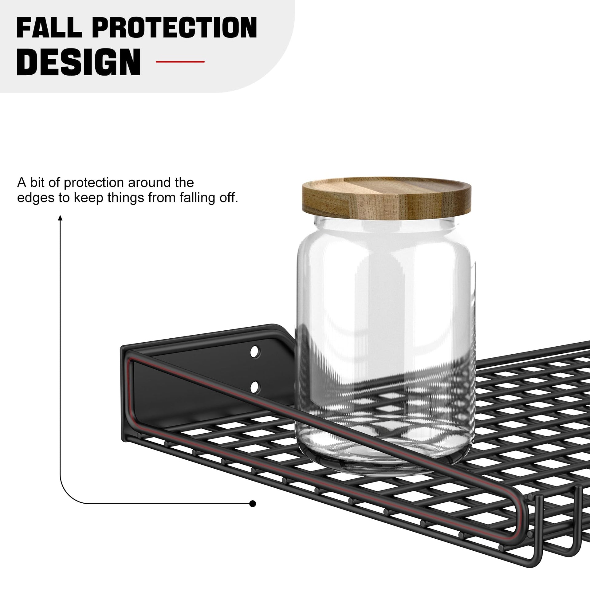 Wall Mounted Storage Shelf for Garage (4 Count)