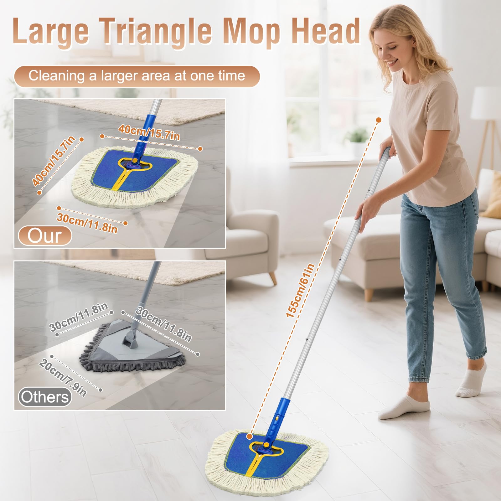Commercial Dust Mop for Hardwood Floors Cleaning