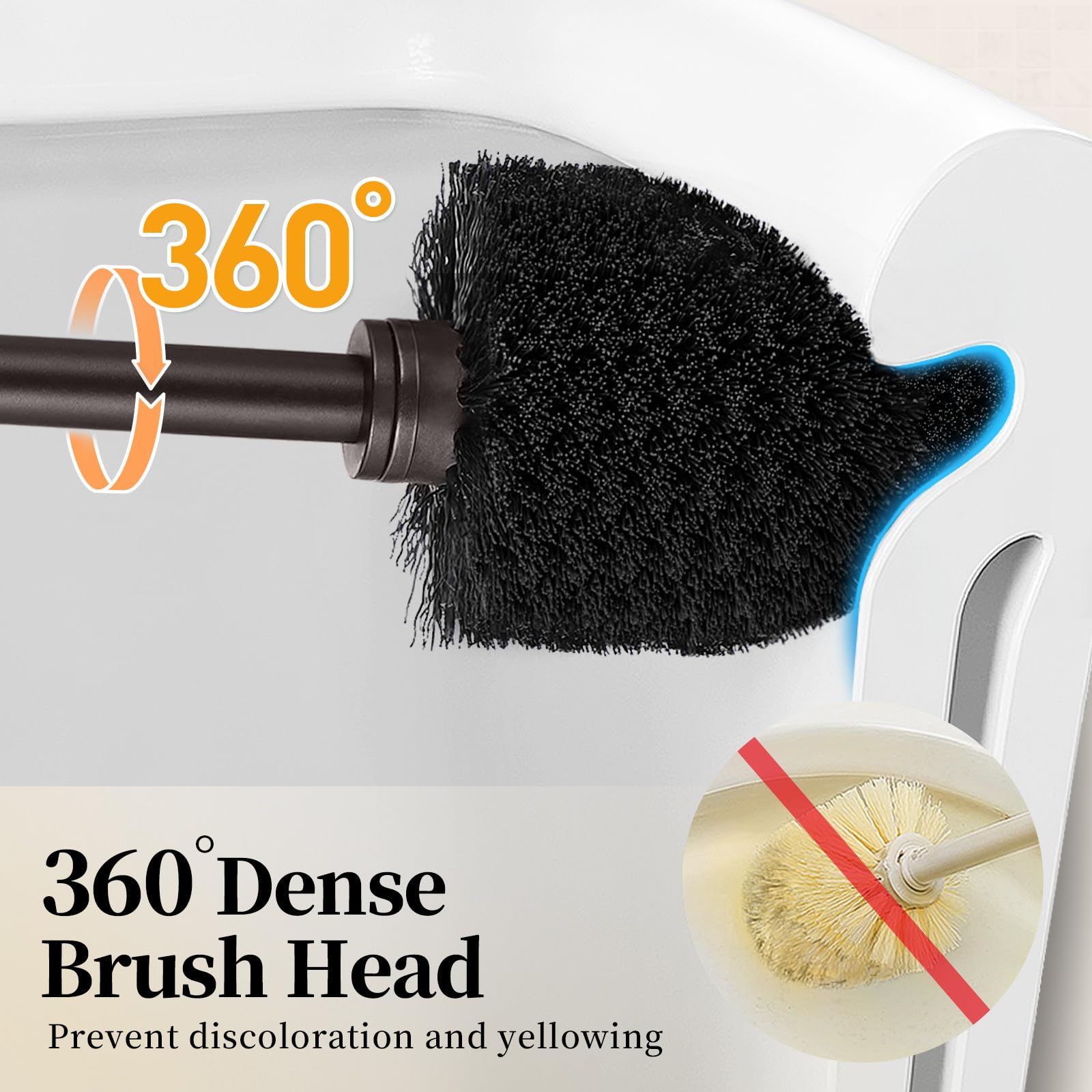 Toilet Bowl Brush Holder Set