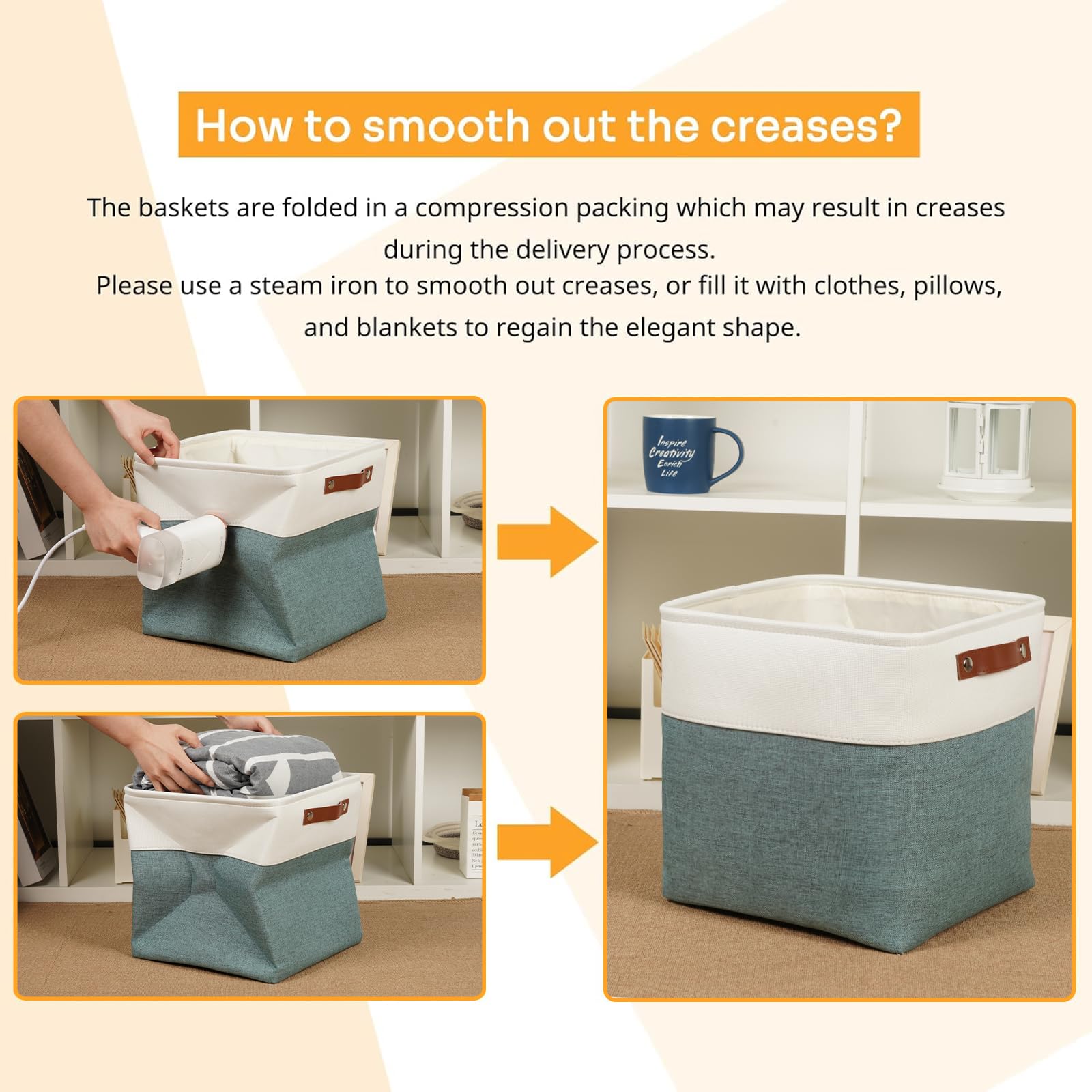 Set Of 4 Cube Storage Bins (4 Count)