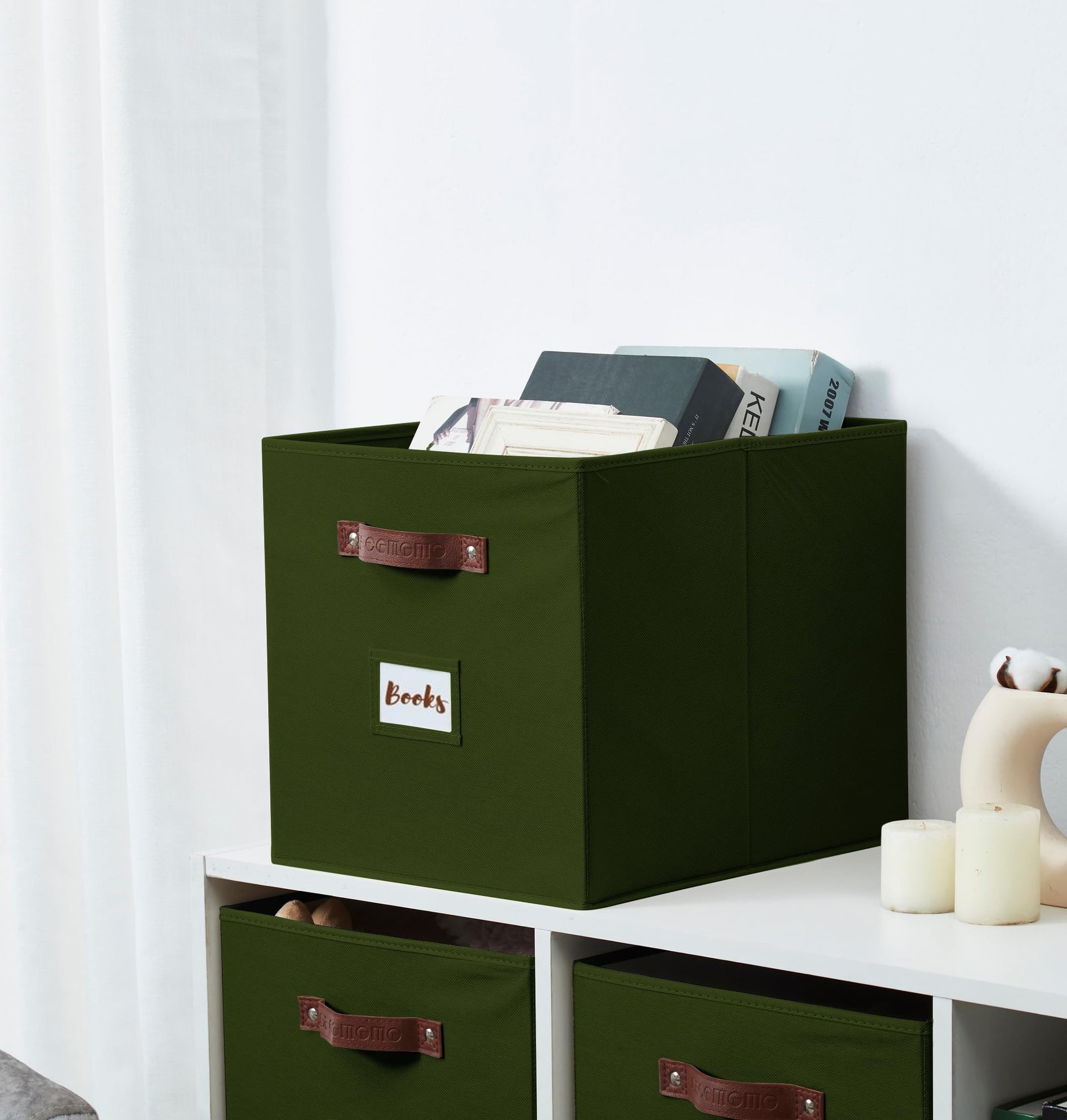 Storage Bins Storage Baskets for Shelves (4 Count)