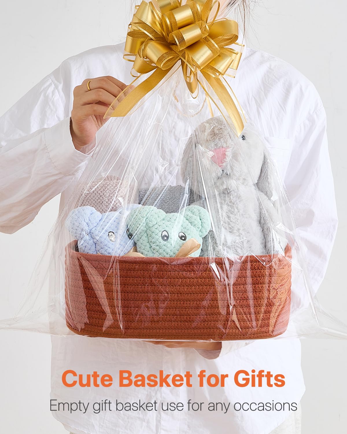 Small Woven Storage Basket for Organizing (3 Count)
