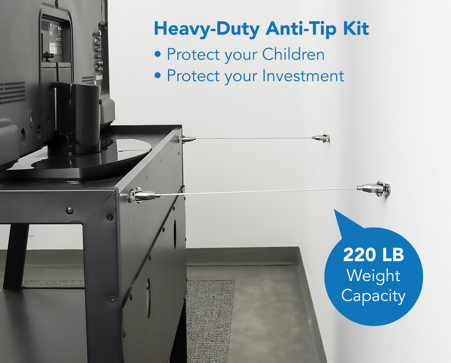 Mount It Furniture Anchors for Baby Proofing