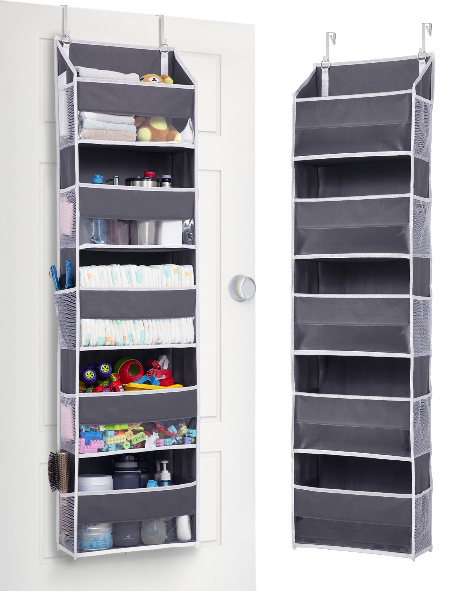 1 Pack Compact Size Over Door Organizer Slim Door Storage for Small