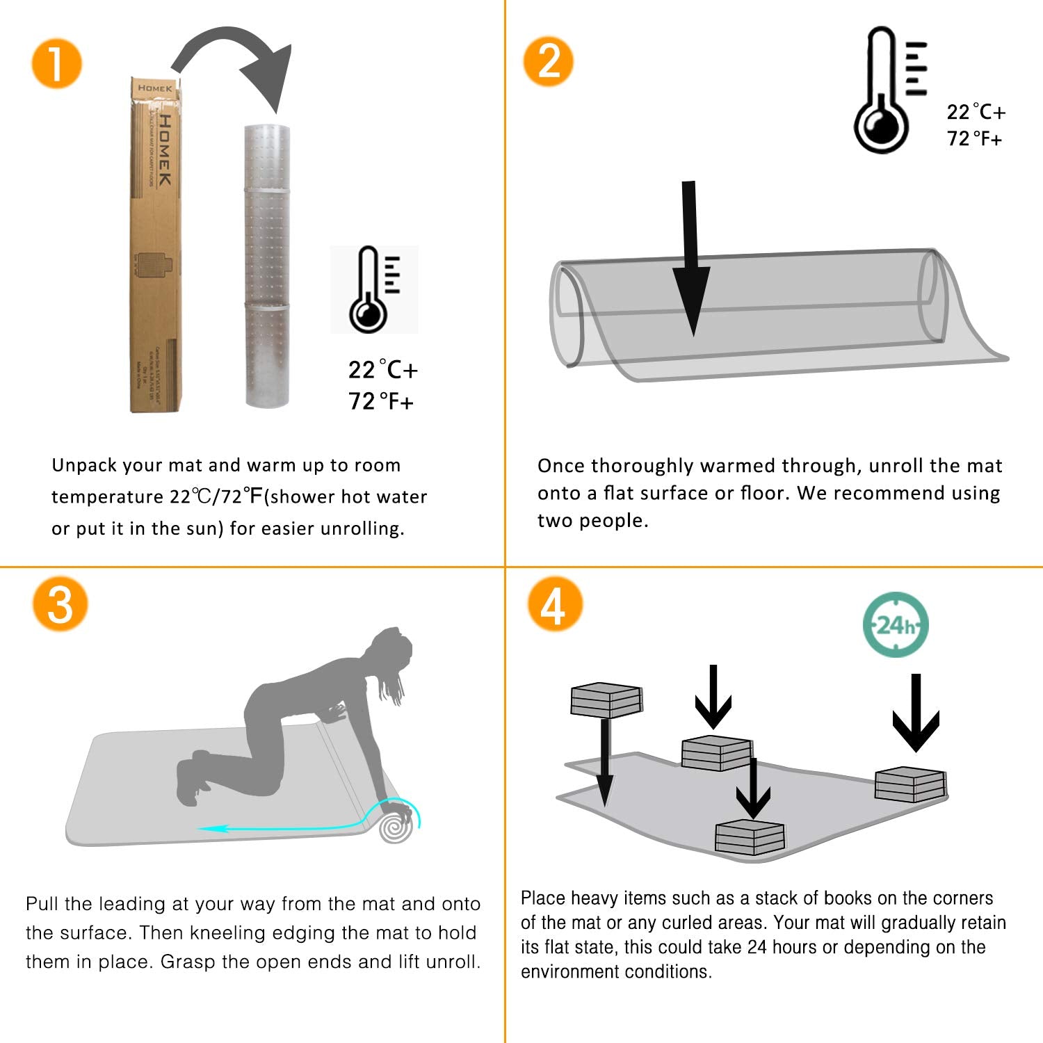Office Chair Mat for Low Pile Carpet