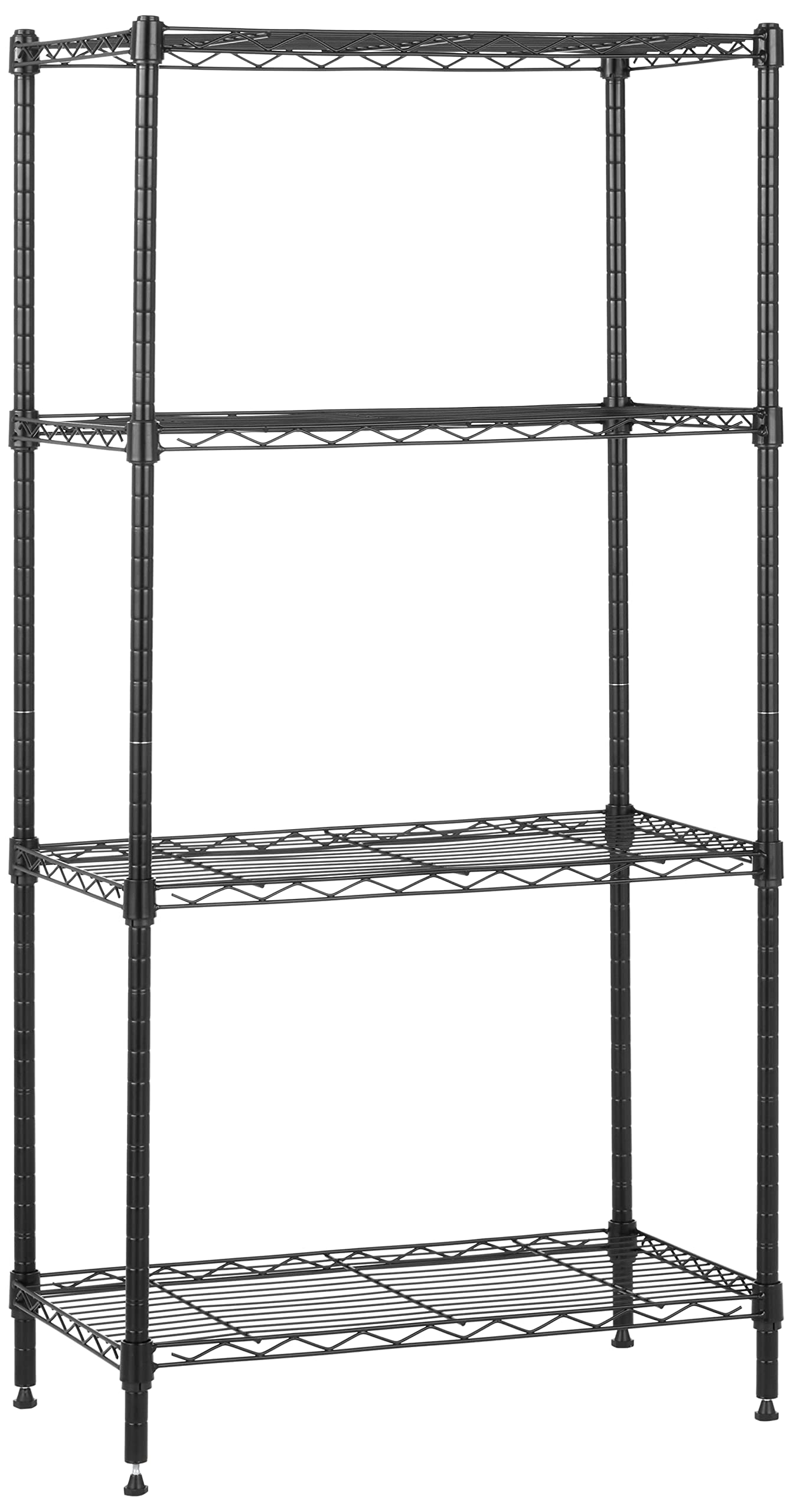 4 Shelf Steel Wire Storage Shelves for Garage
