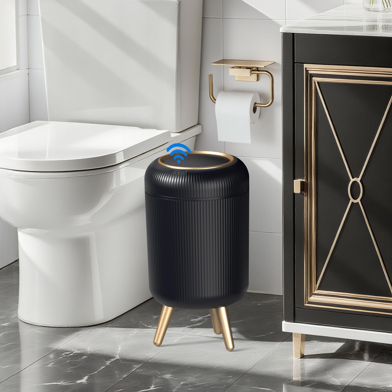 Automatic Motion Sensor Trash Can Bathroom