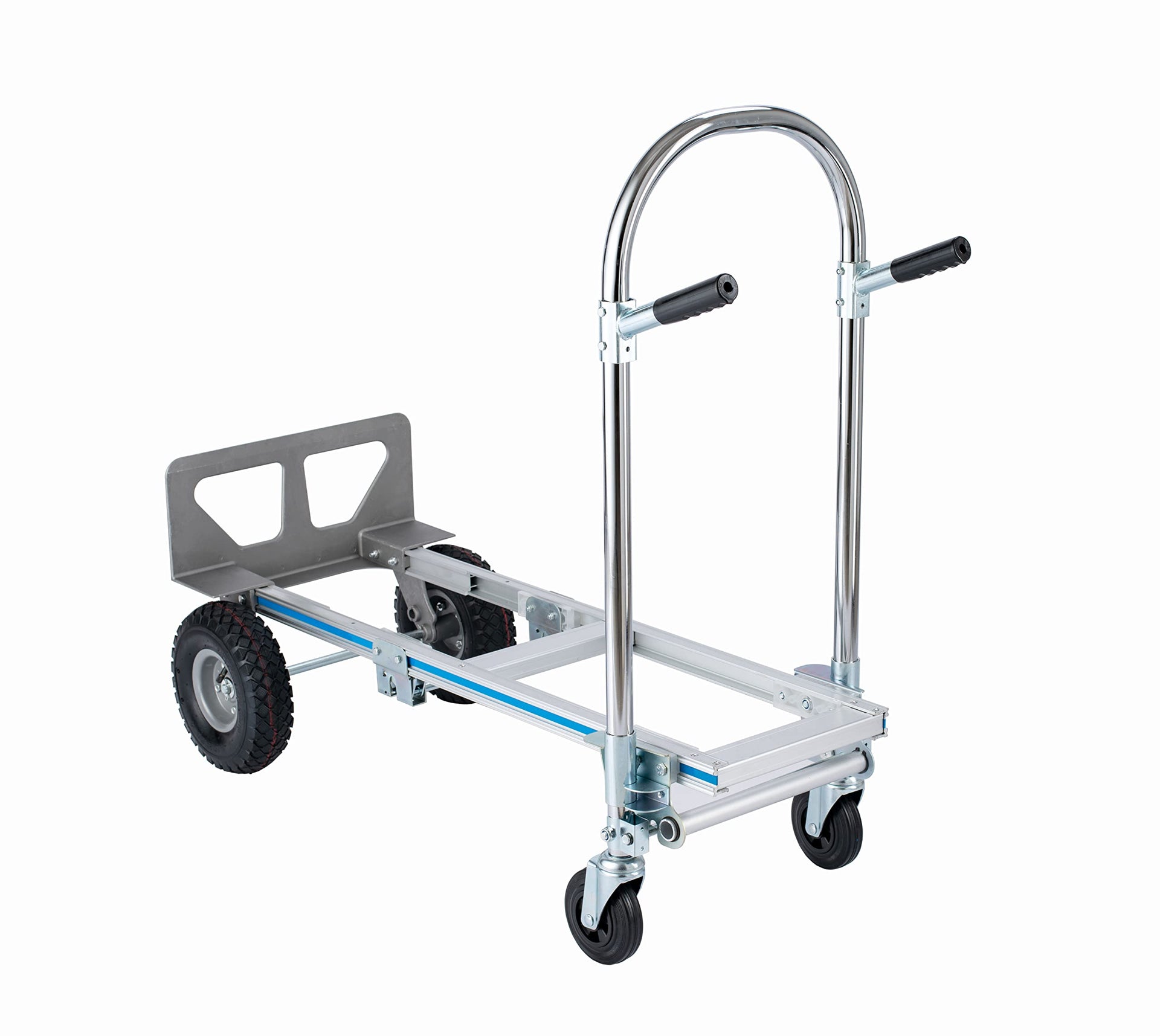2 in 1 Aluminum Hand Truck Dolly 770lbs Weight Capacity Convertible Hand Truck Utility Cart