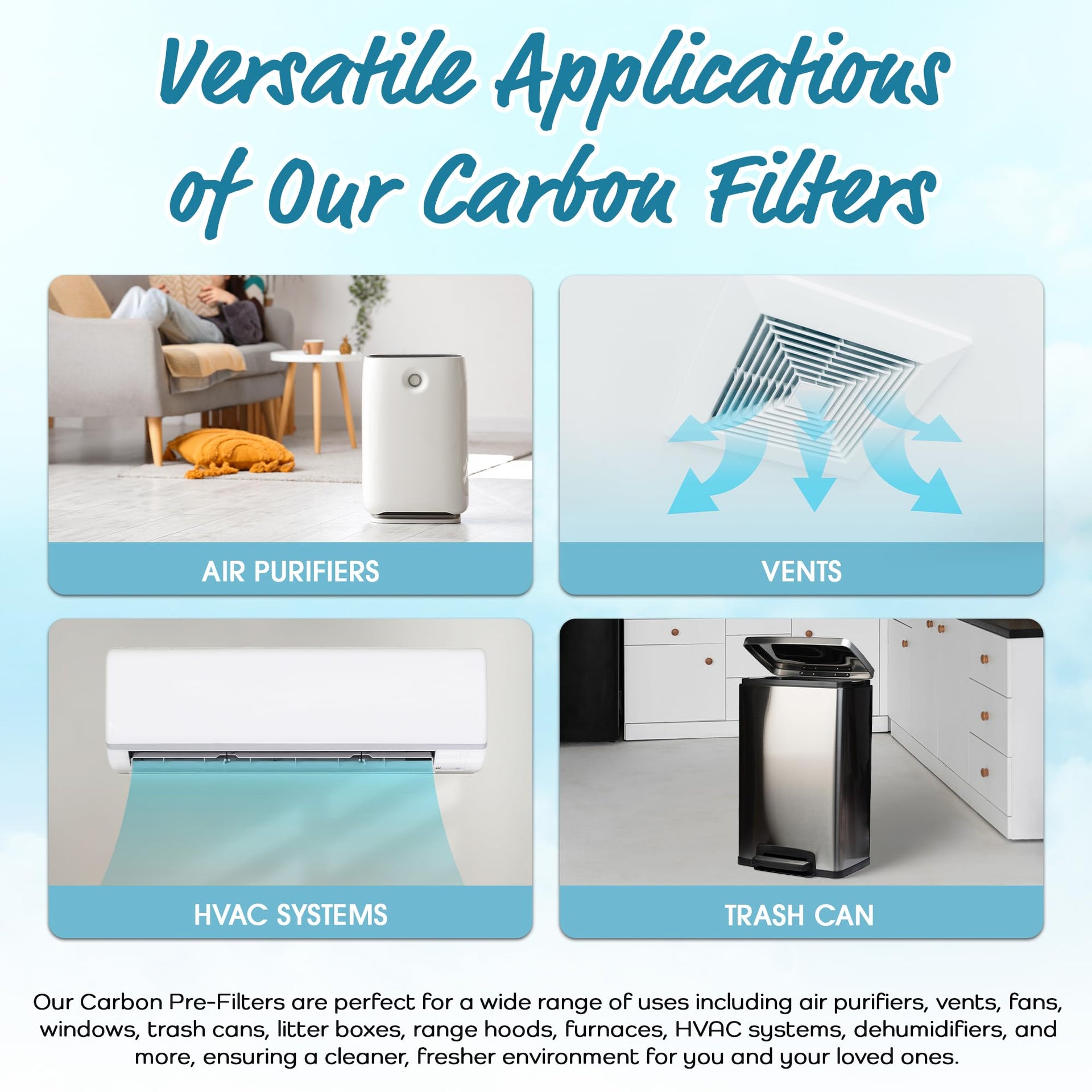 Universal Cut To Fit Carbon Activated Air Filter