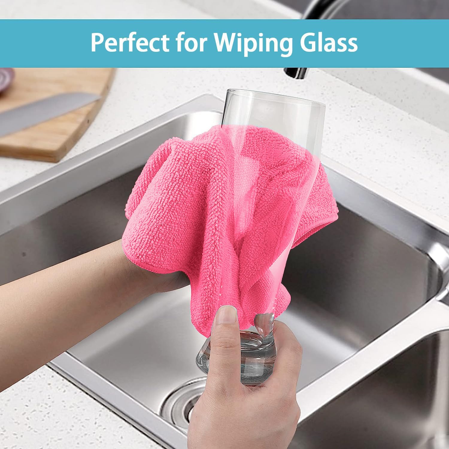 8PK Microfiber Cleaning Cloth (8 Count)