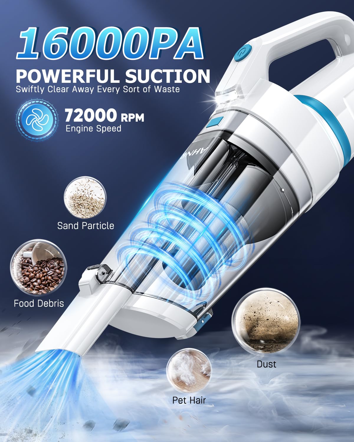 Handheld Vacuum Cordless Rechargeable