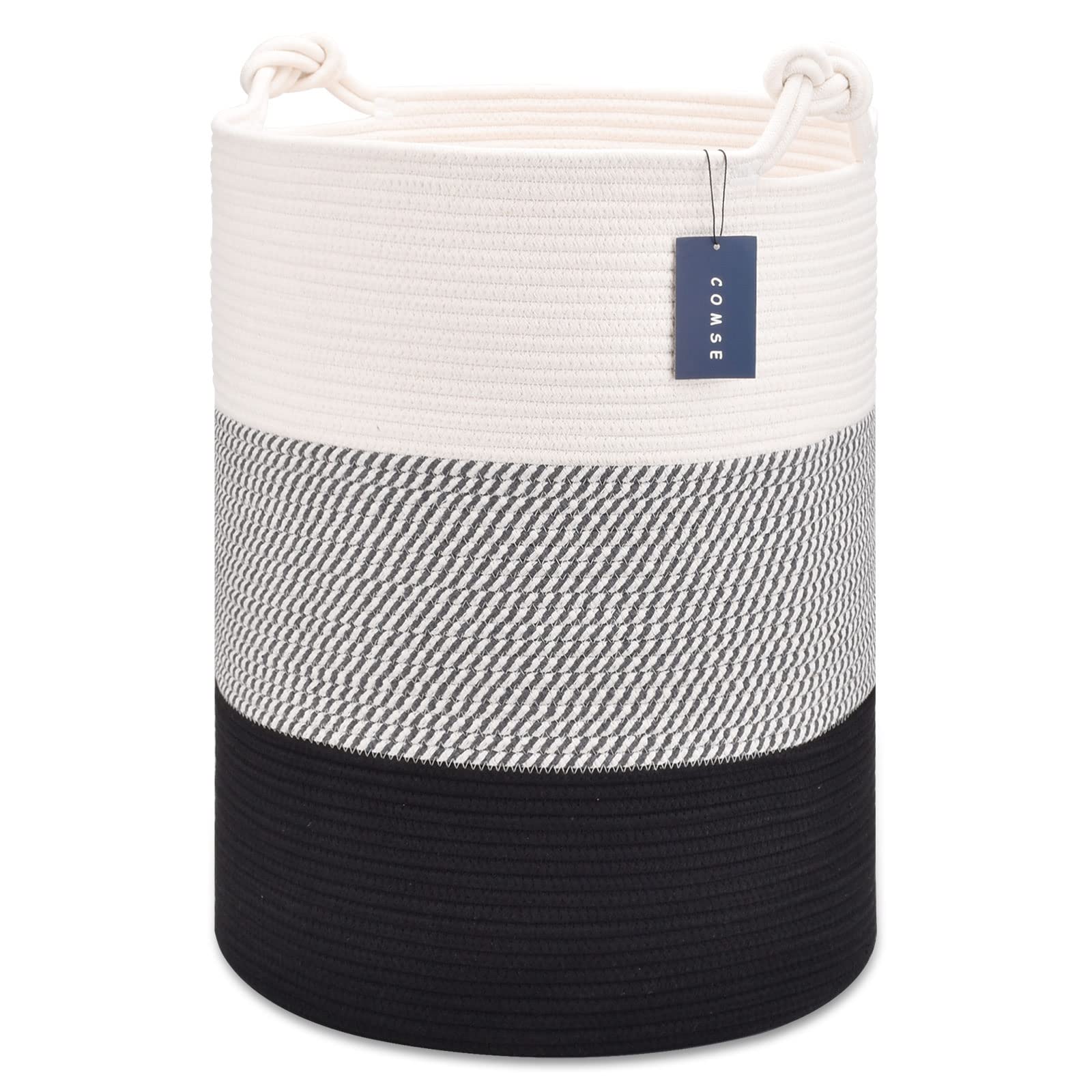Tall Woven Blanket & Laundry Basket