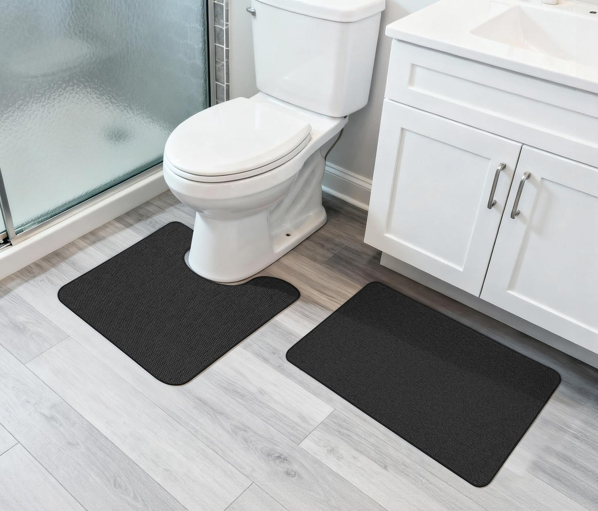 Bath Mat Set 2 Pieces (6.3798 Sq Ft)