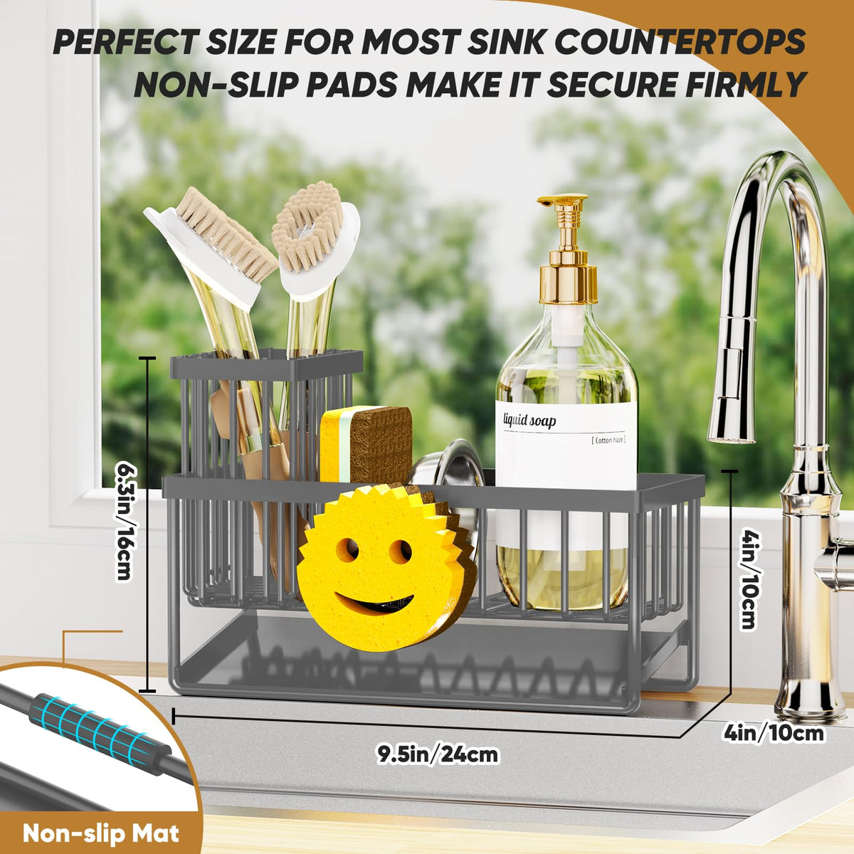 Sponge Holder for Kitchen Sink