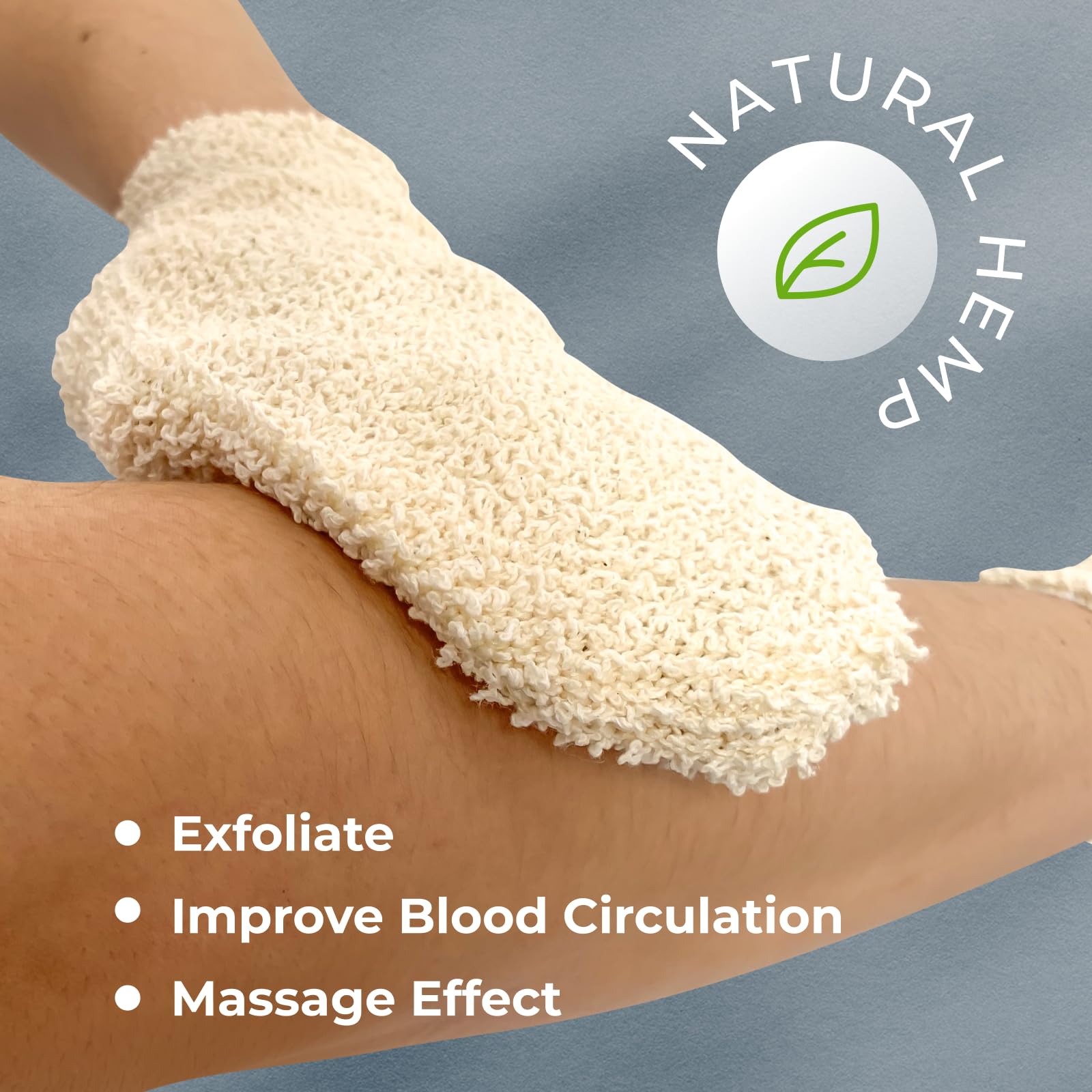 Natural Shower Mitts (2 Count)