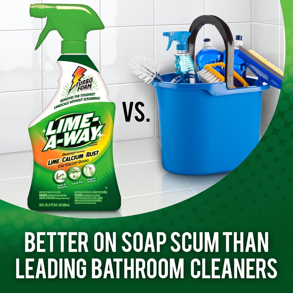 0-51700-87103-2 Bathroom Cleaner, Removes Lime Calcium Rust, 22 Fl Oz (Pack of 6) Packaging May Vary (132 Fl Oz)