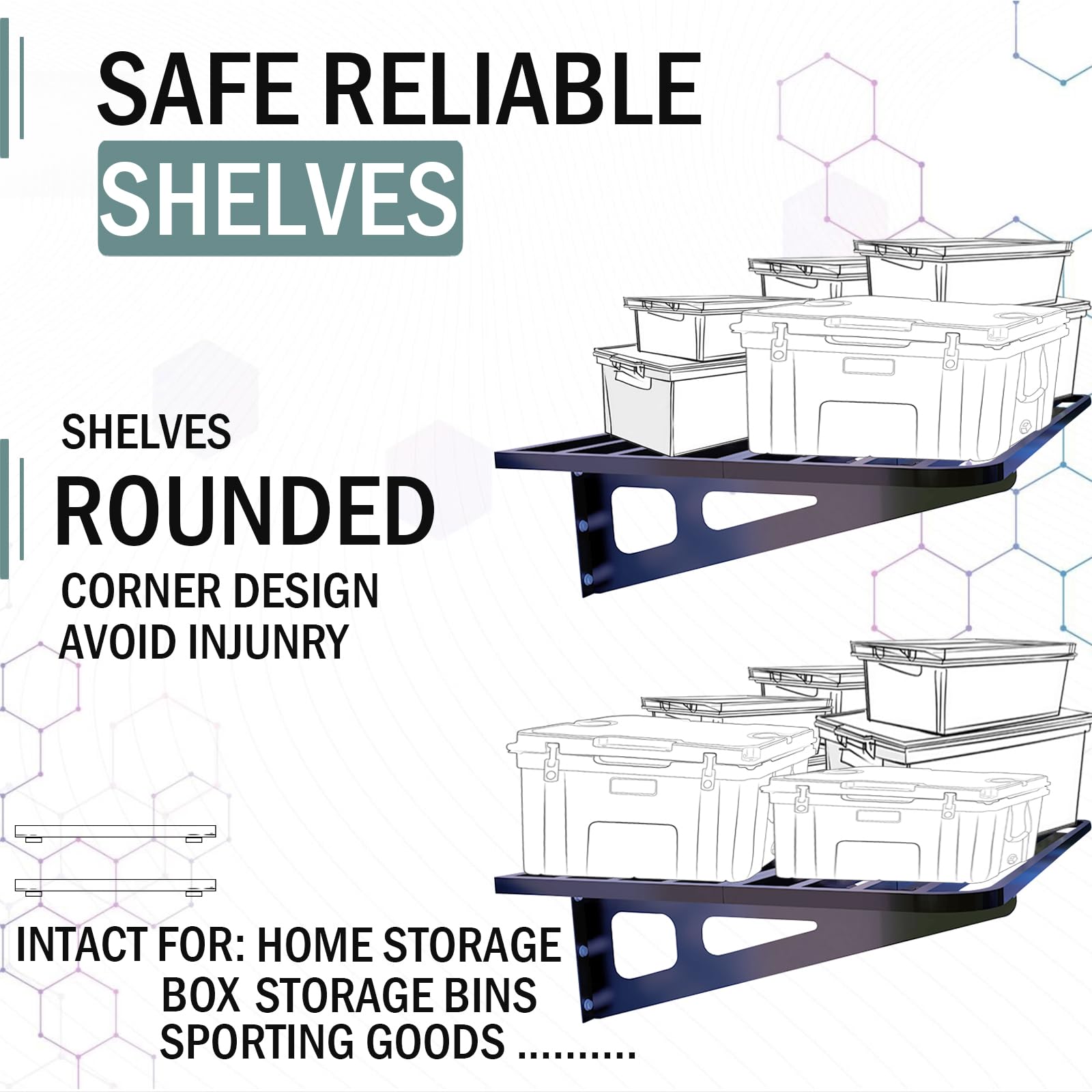 Garage Wall Shelving 2 (4 Count)