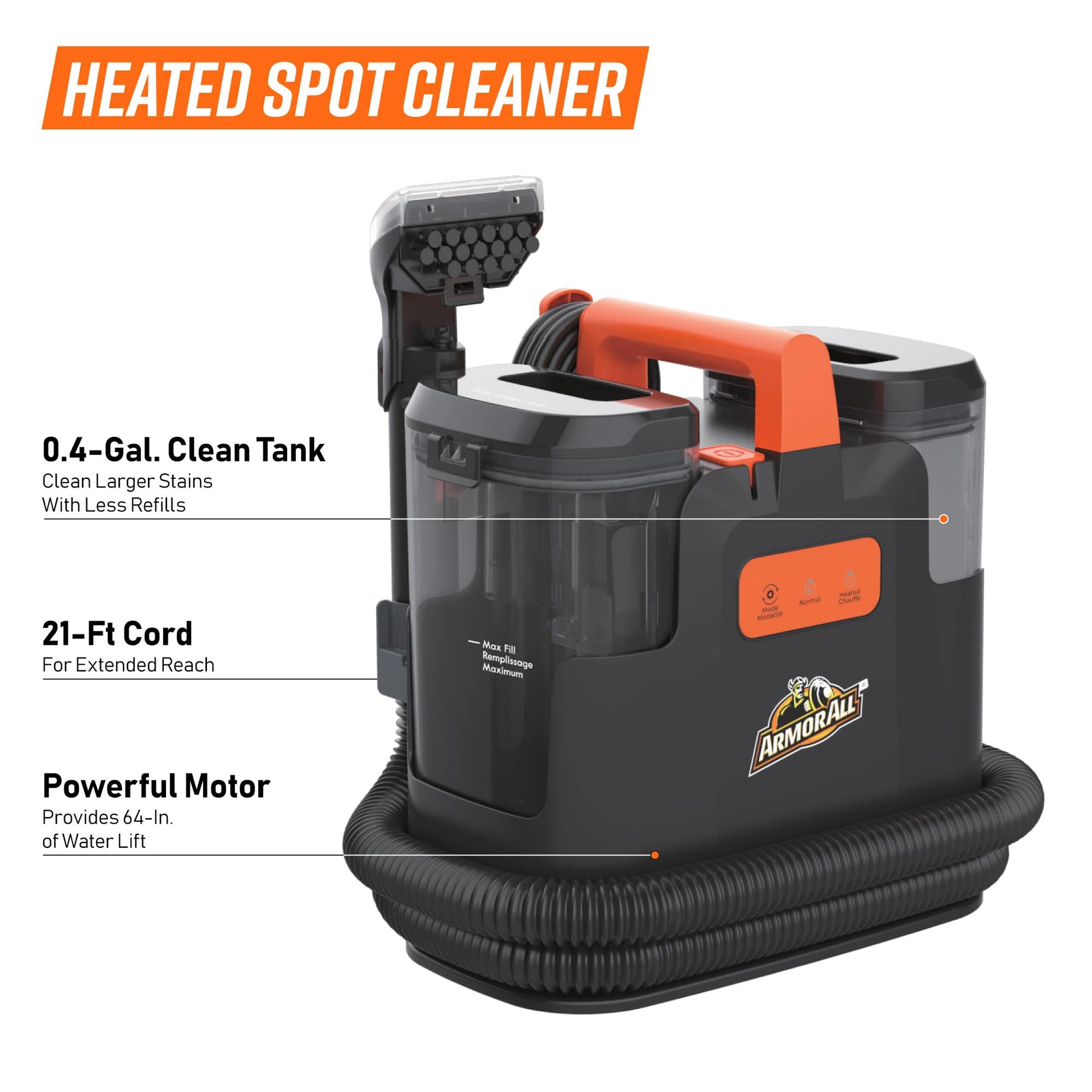 SCB1001H 0901 Heated Carpet & Upholstery Auto Detail Spot Cleaner