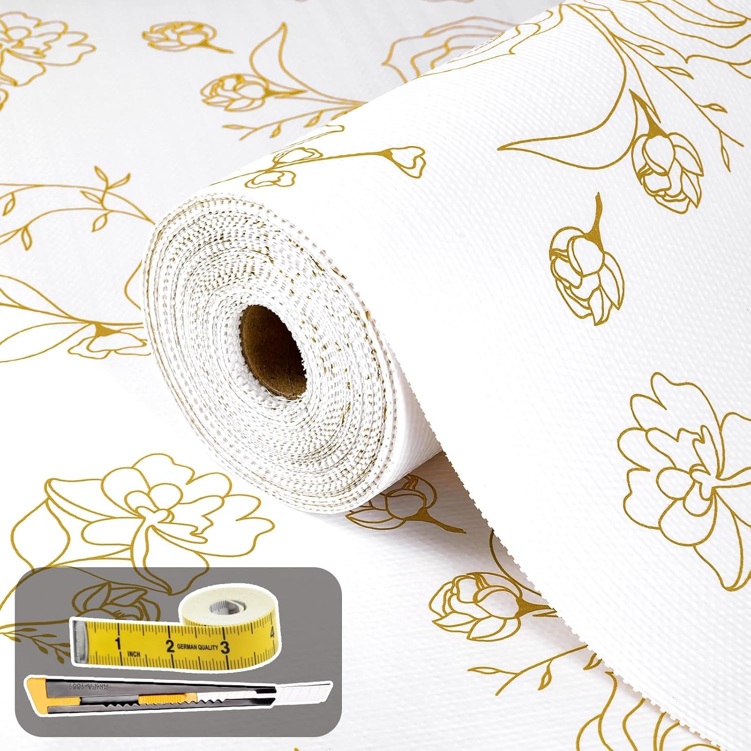 Shelf Liners for Kitchen Cabinets 12in x 10FT Non Adhesive Drawer Liner (240 Sq Ft)