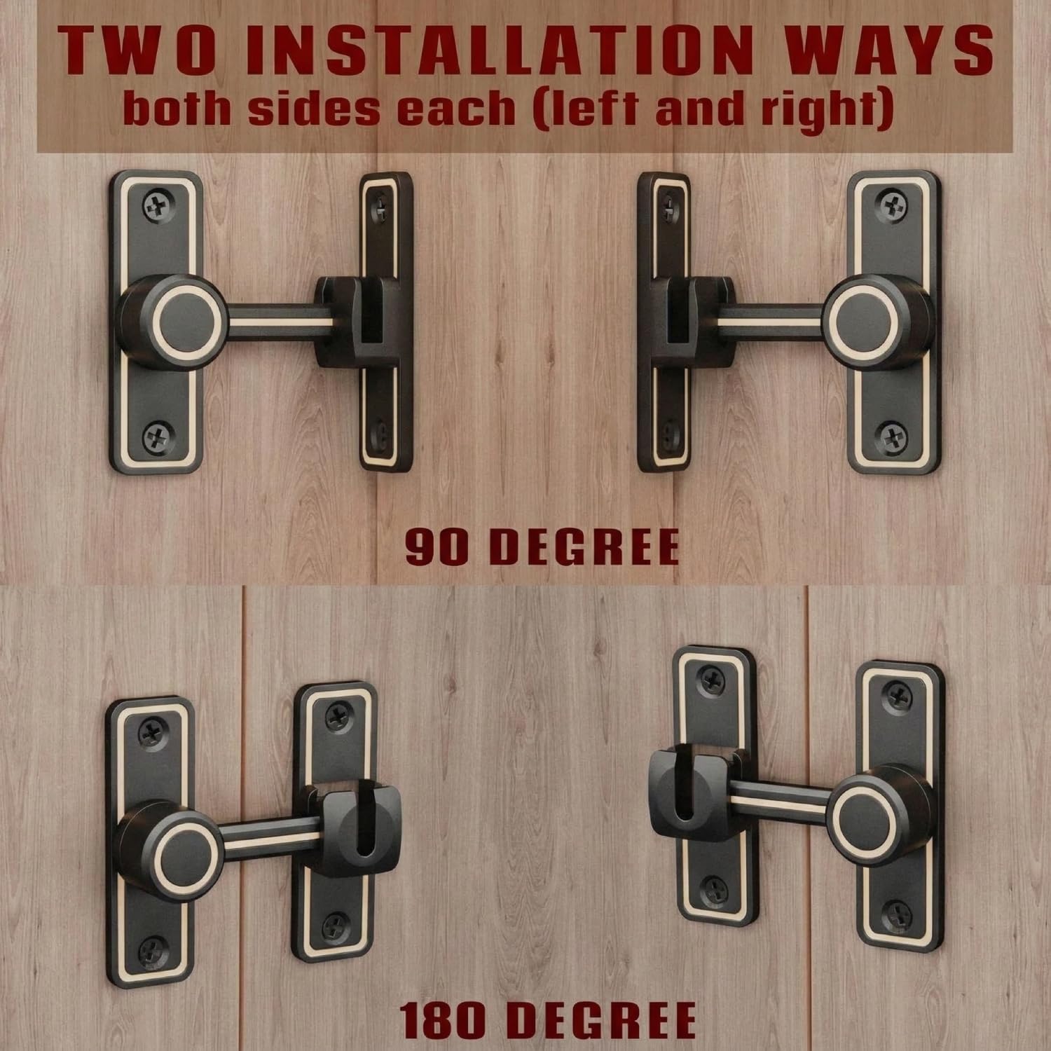 Barn Door Privacy Latch