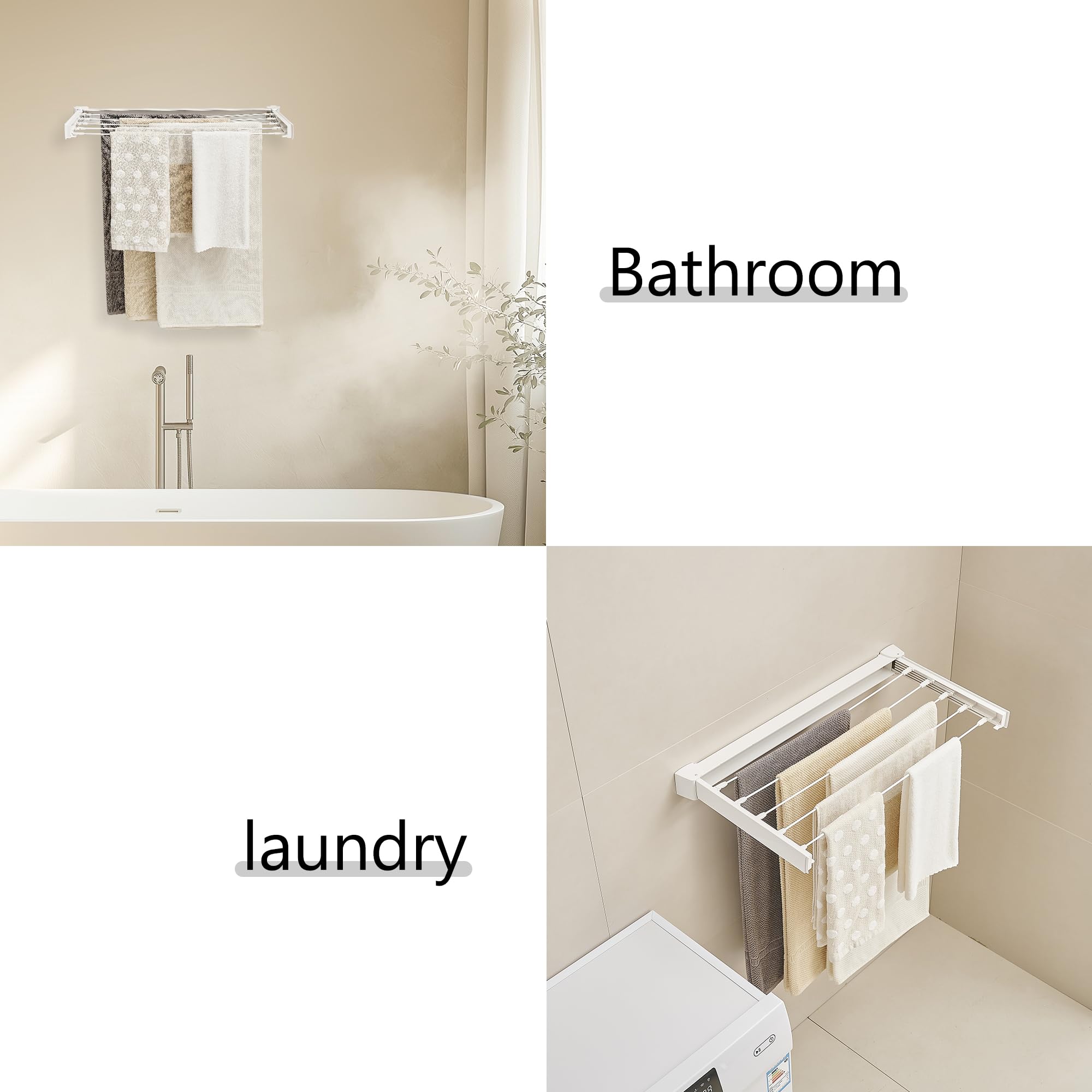 Wall Mounted Clothes Drying Rack