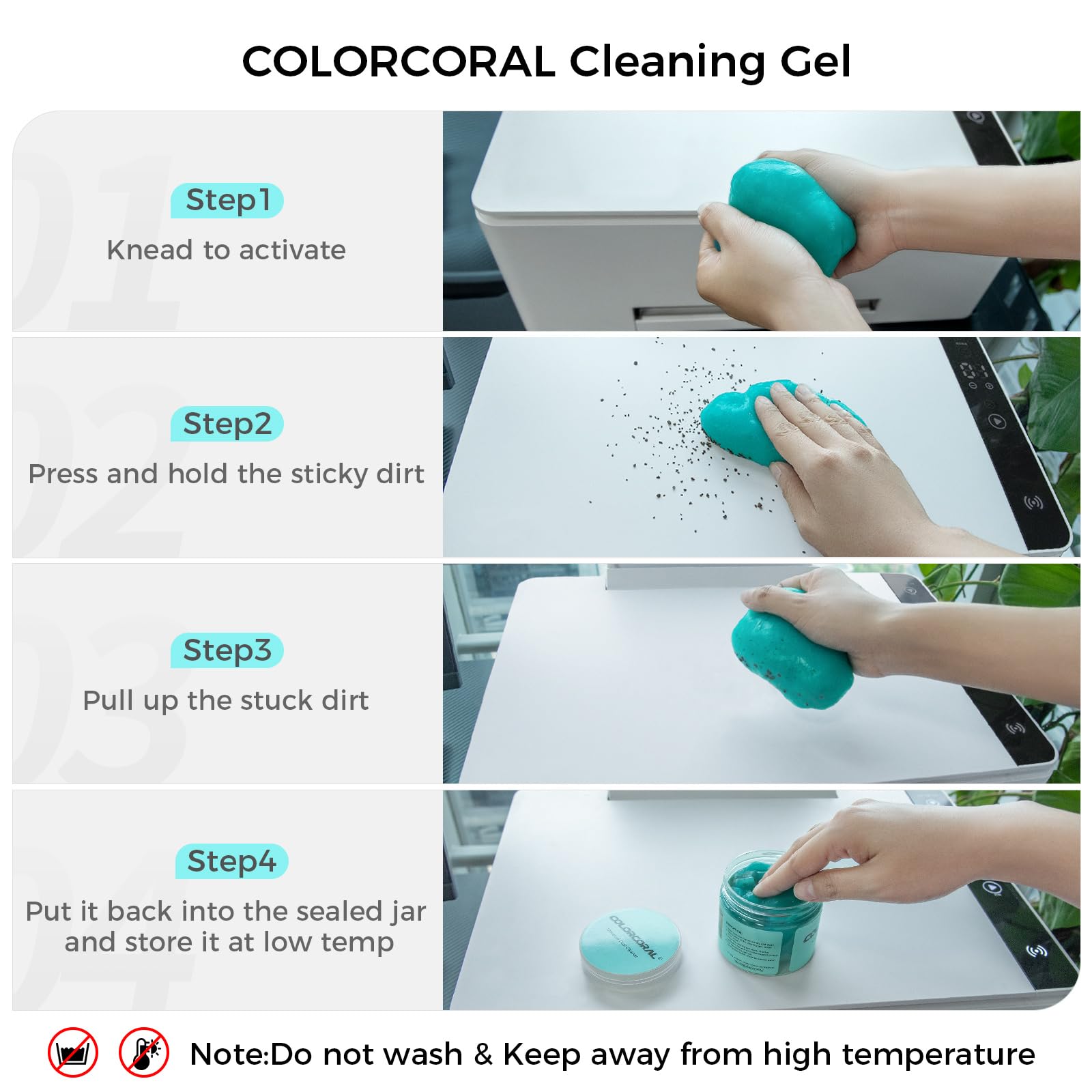 Car Cleaning Gel Universal Gel for Car Vent Cleaner Cleaning Putty Auto Detailing Car Interior Dust Cleaning Kit for Auto Seat