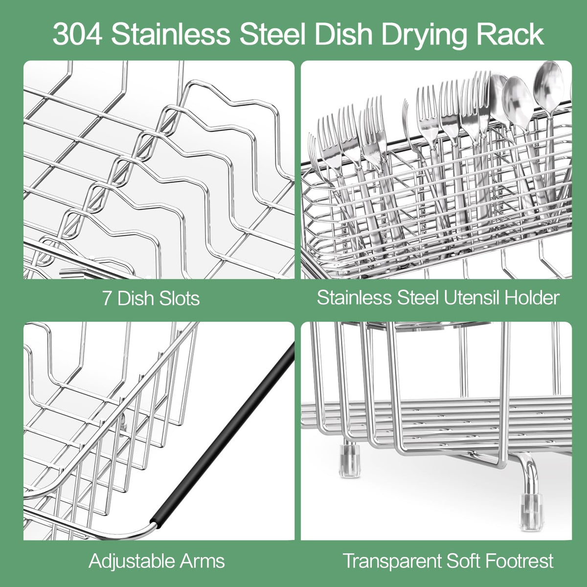 Large Sink Dish Drying Rack