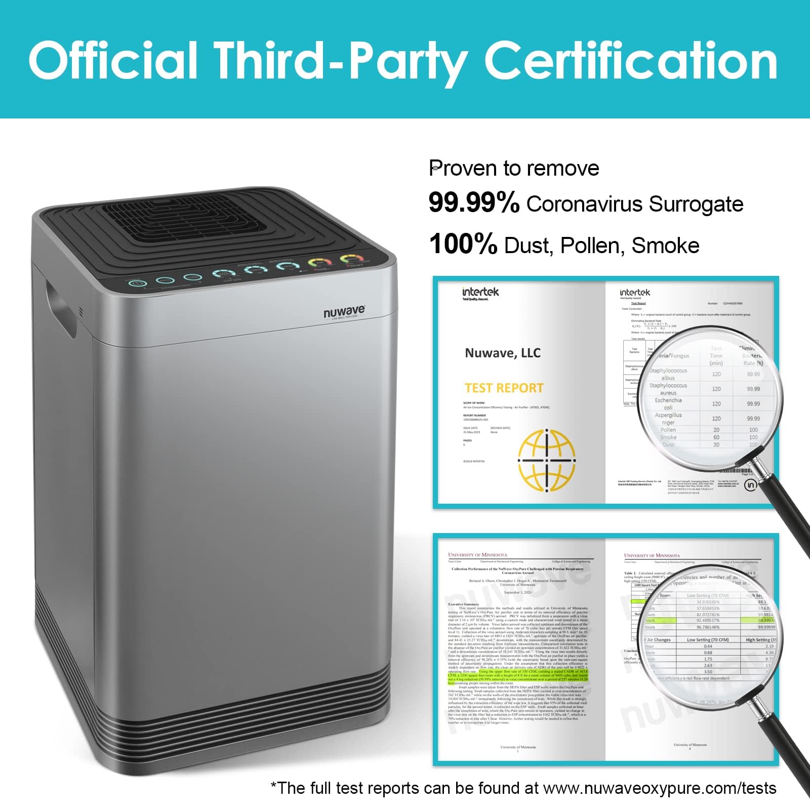 OxyPure Ultra Clean Air Purifier for Extra Large Room