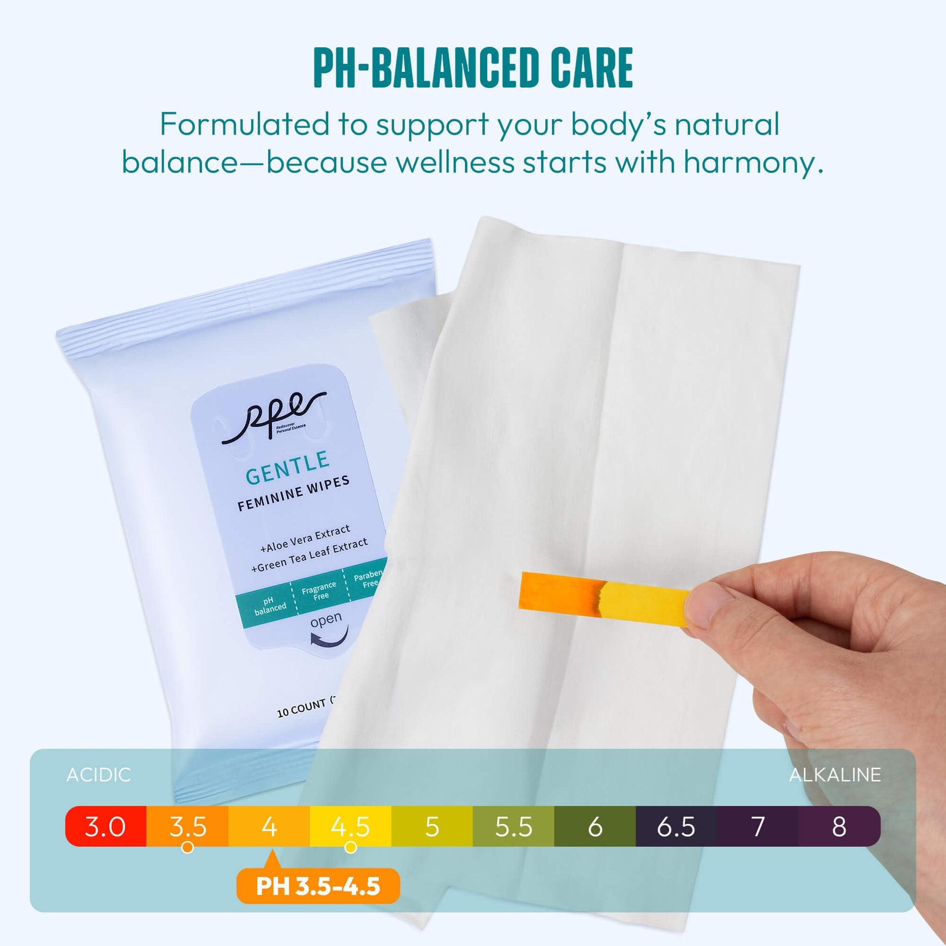 Large Feminine Wipes for Women (40 Count)