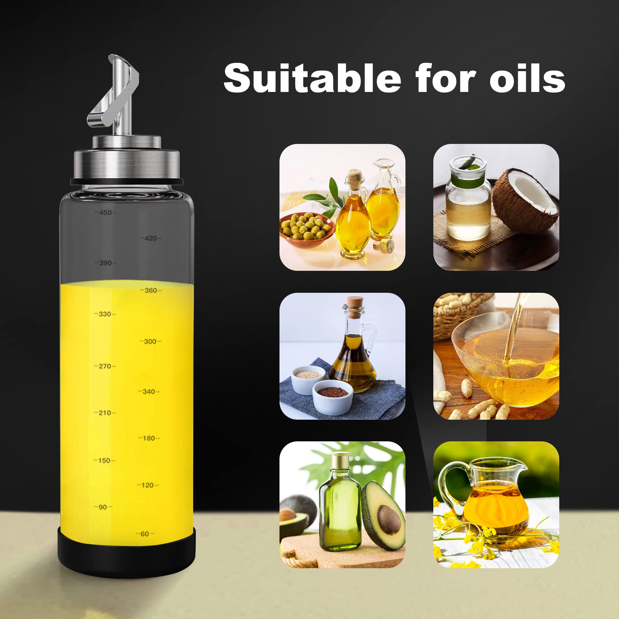 Glass Olive Oil Dispenser Bottle