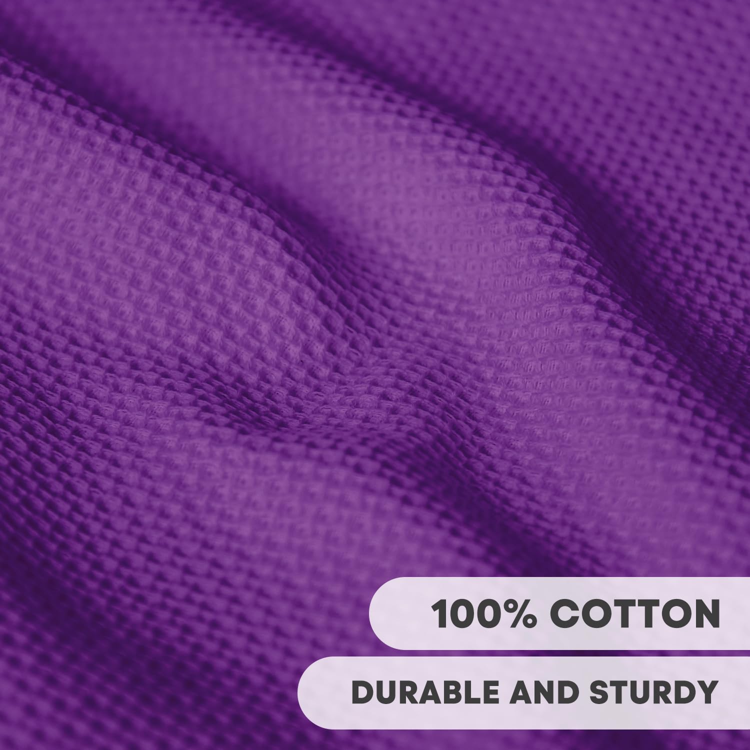 100% Cotton Purple Waffle Weave Kitchen Dish Cloths (4 Count)